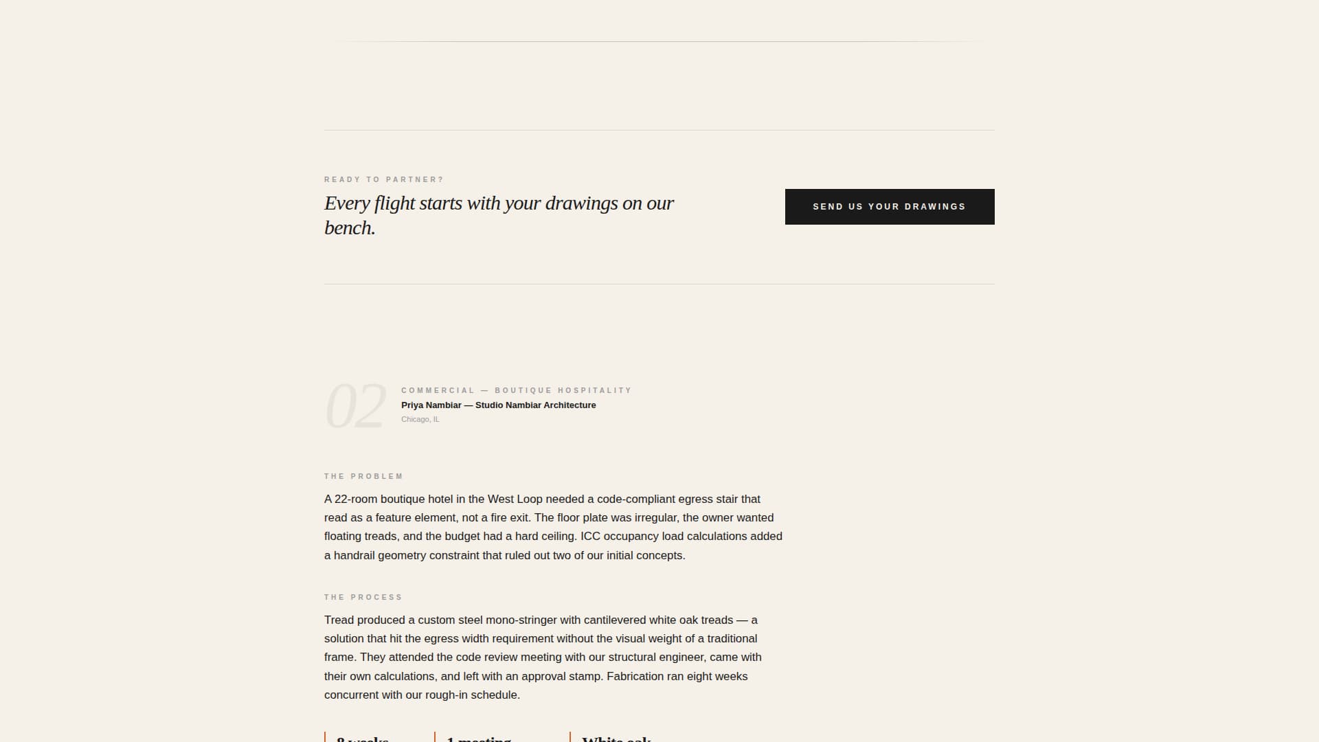 Tread - Trusted Stairbuilder Landing Page Template