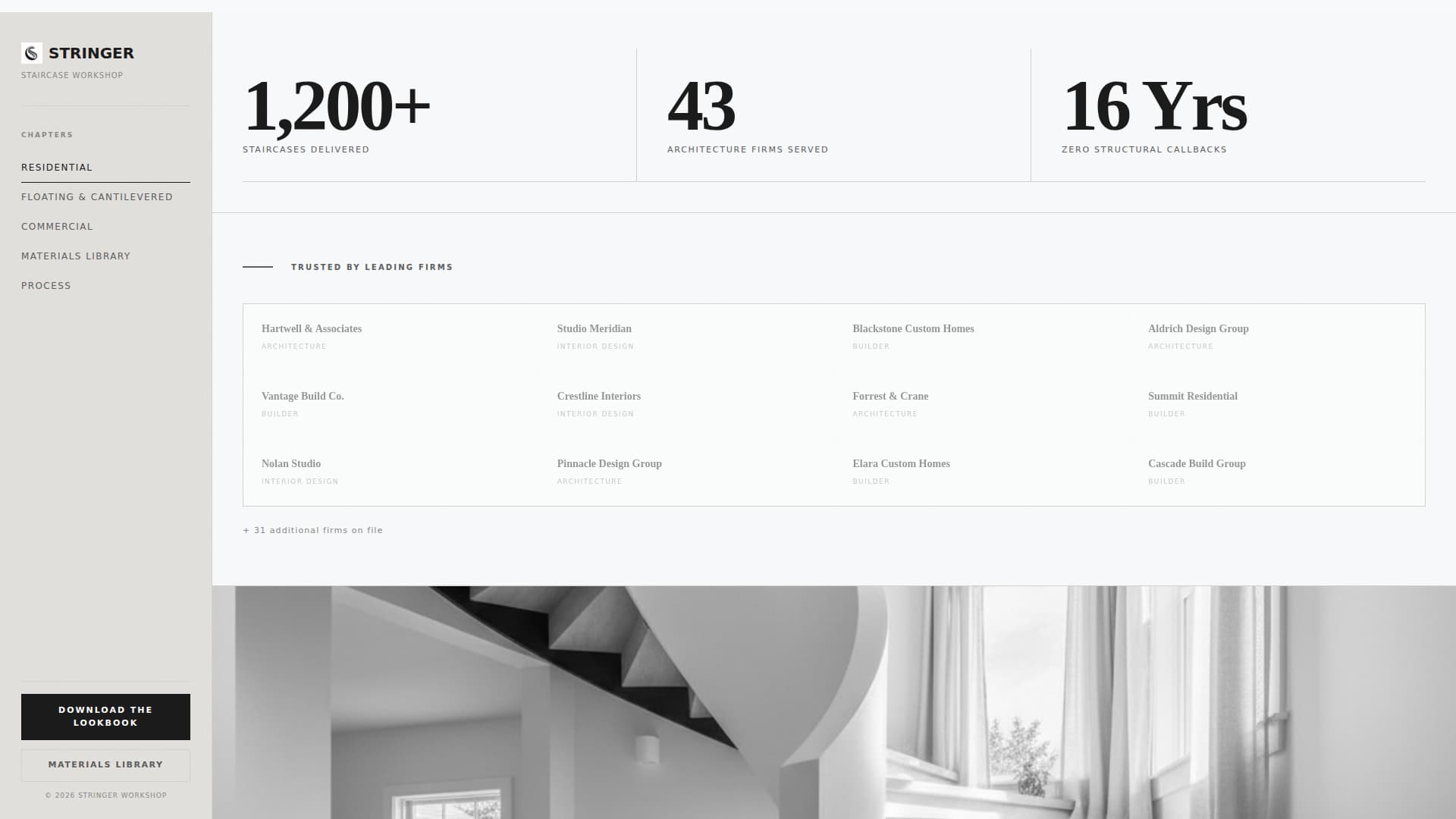 Stair Builder Business Blog Website Template
