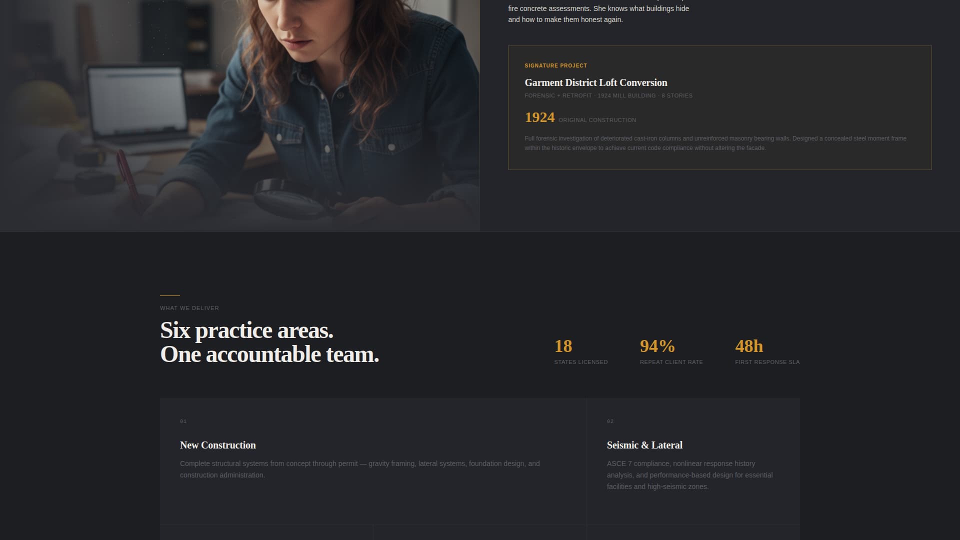 Girder - Authoritative Structuralengineering Landing Page Template