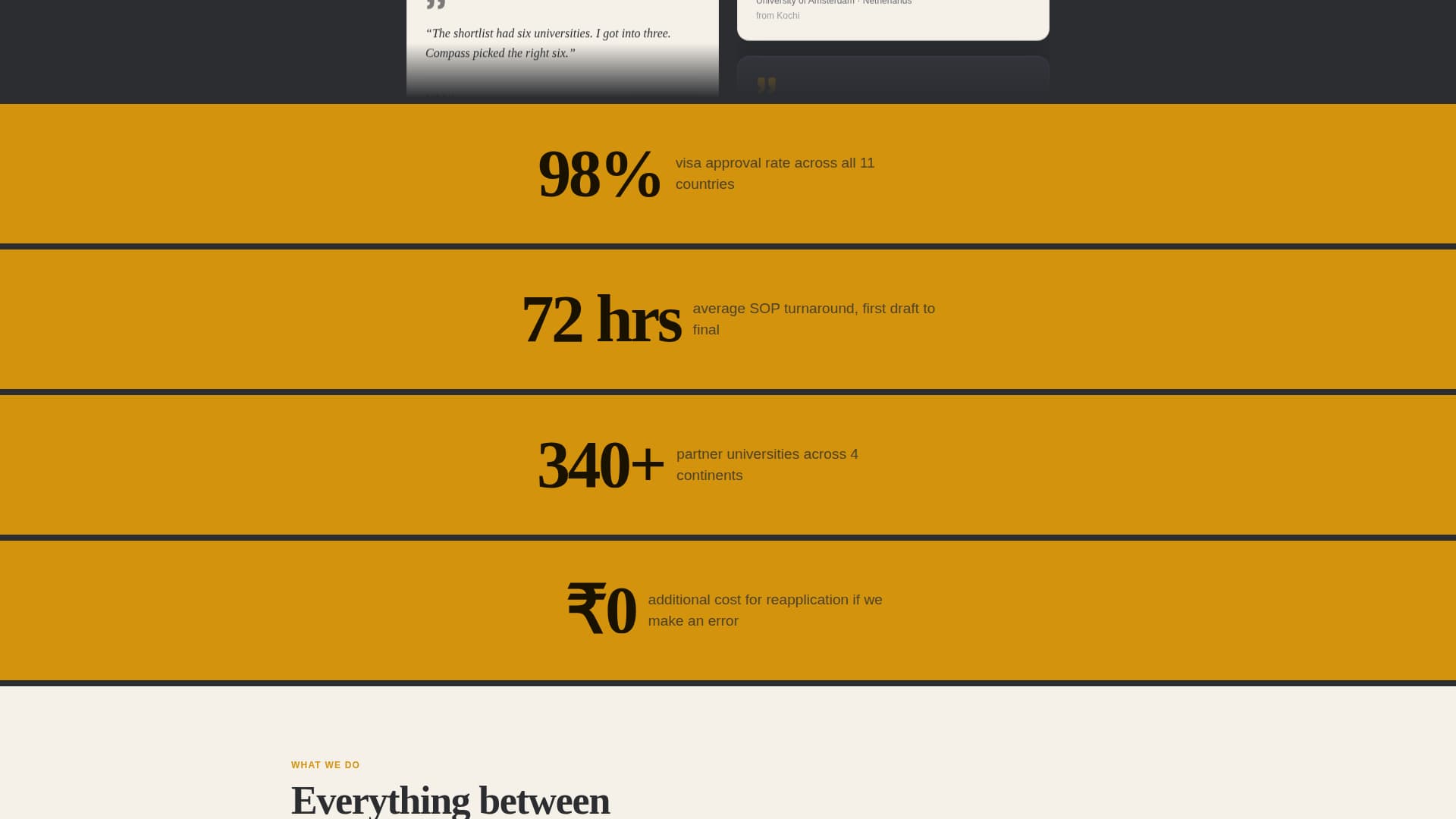 Compass - Authoritative Studyabroad Landing Page Template