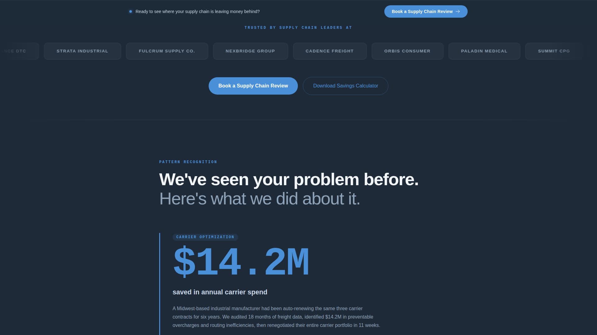 Chainlogic - Precision Logistics Landing Page Template