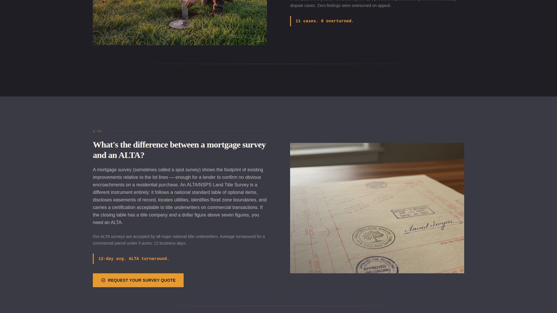 Surveyor Professional Website Template