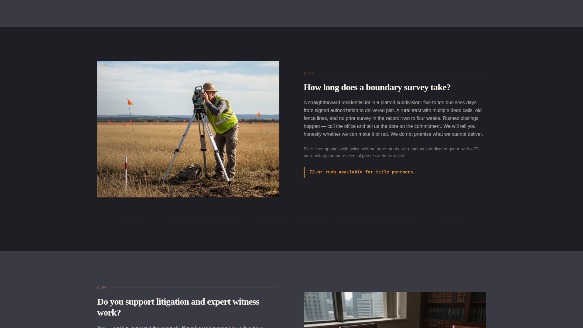 Surveyor Professional Website Template