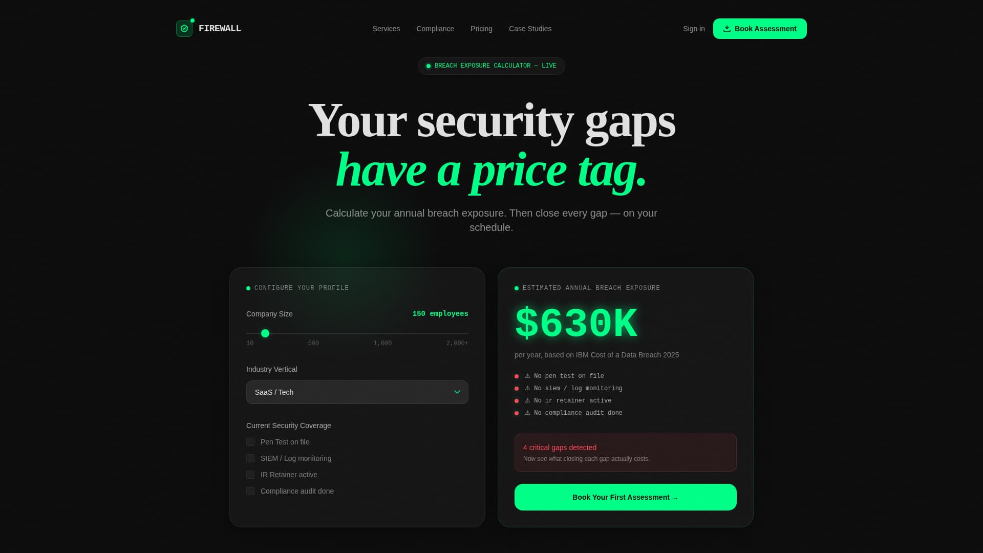 Firewall - Powerful Cybersecurity Landing Page Template