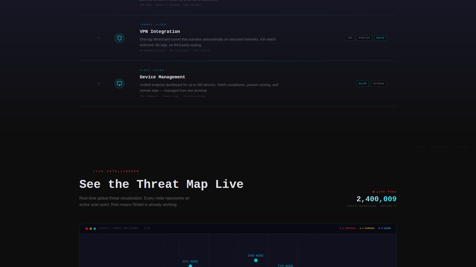 Shield - Powerful Cybersecurity Landing Page Template