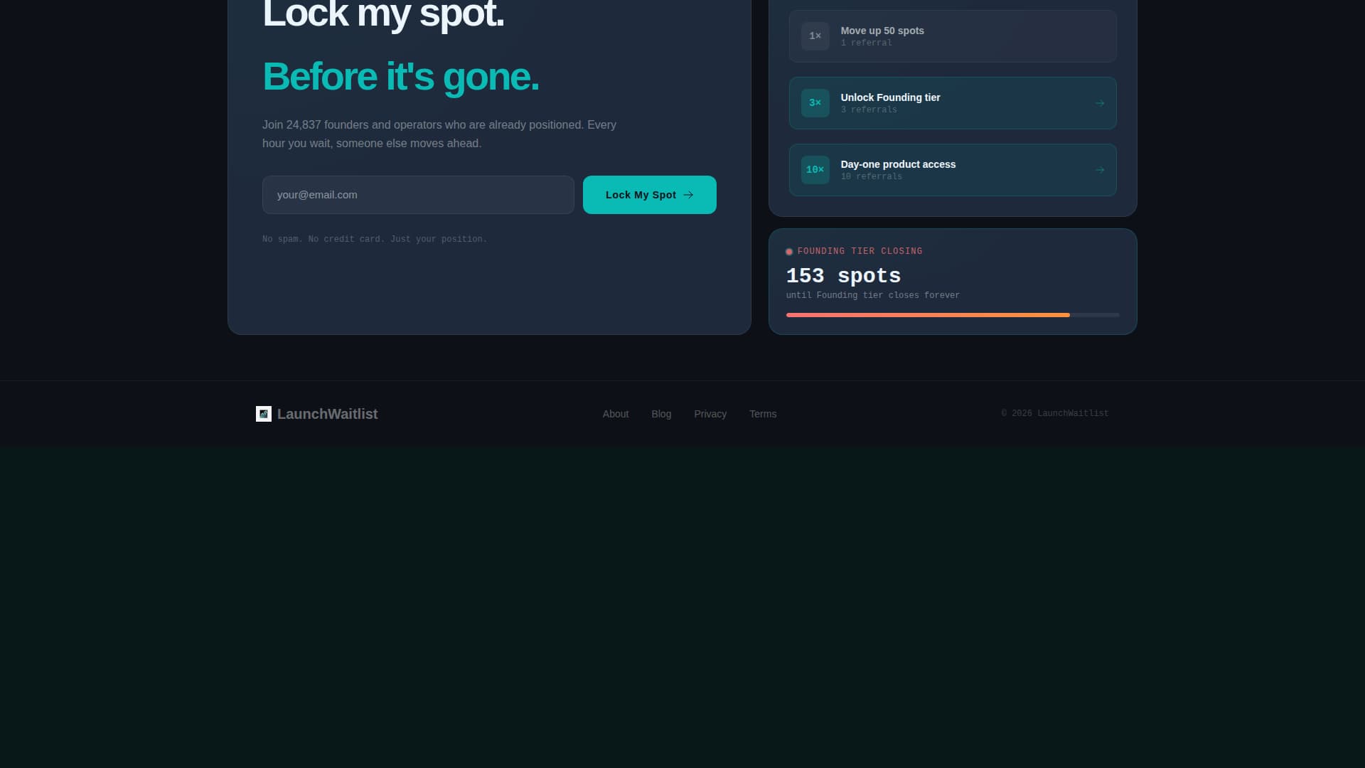 Waitlist - Powerful D2C Landing Page Template