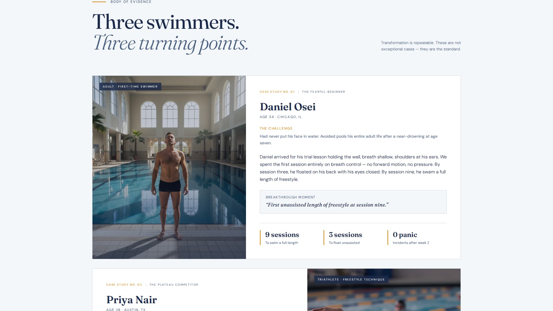 Splash — Certified Swimming Instruction Landing Page Template