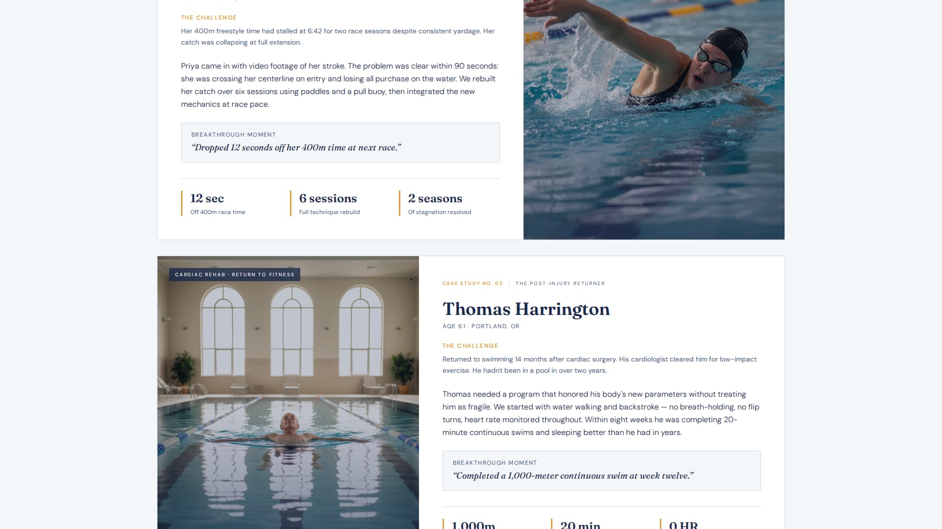 Splash — Certified Swimming Instruction Landing Page Template