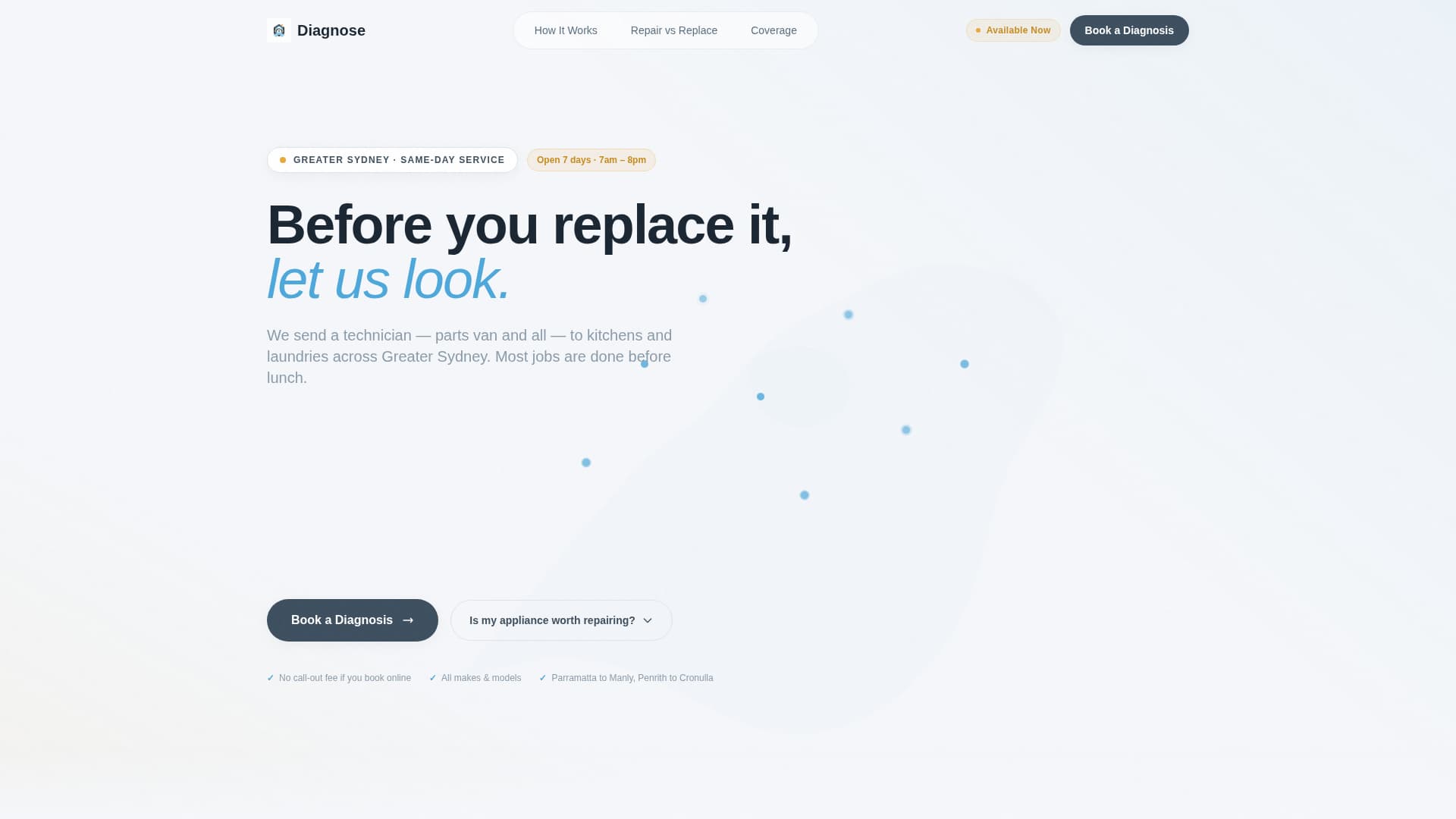 Repair — Certified Appliance Technician Landing Page Template