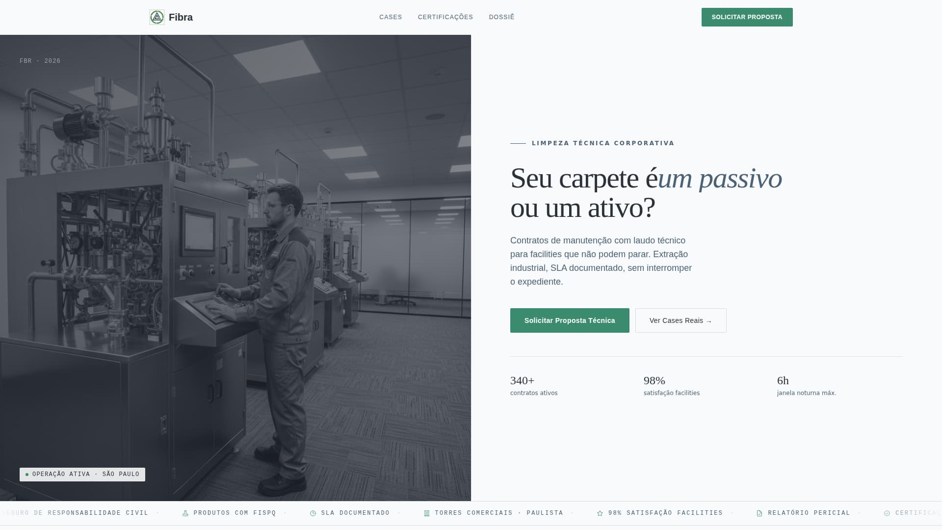 Fibra - Irrefutable Corporatecarpet Landing Page Template