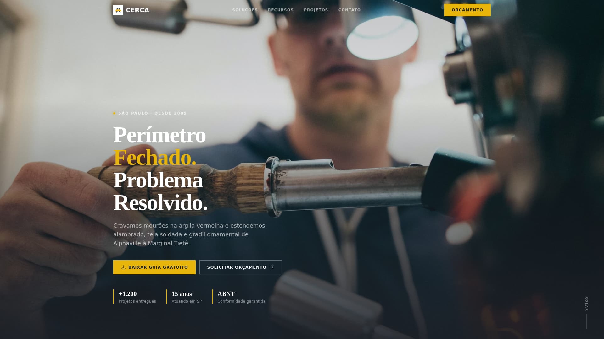 Cerca - Trusted Fencing Landing Page Template