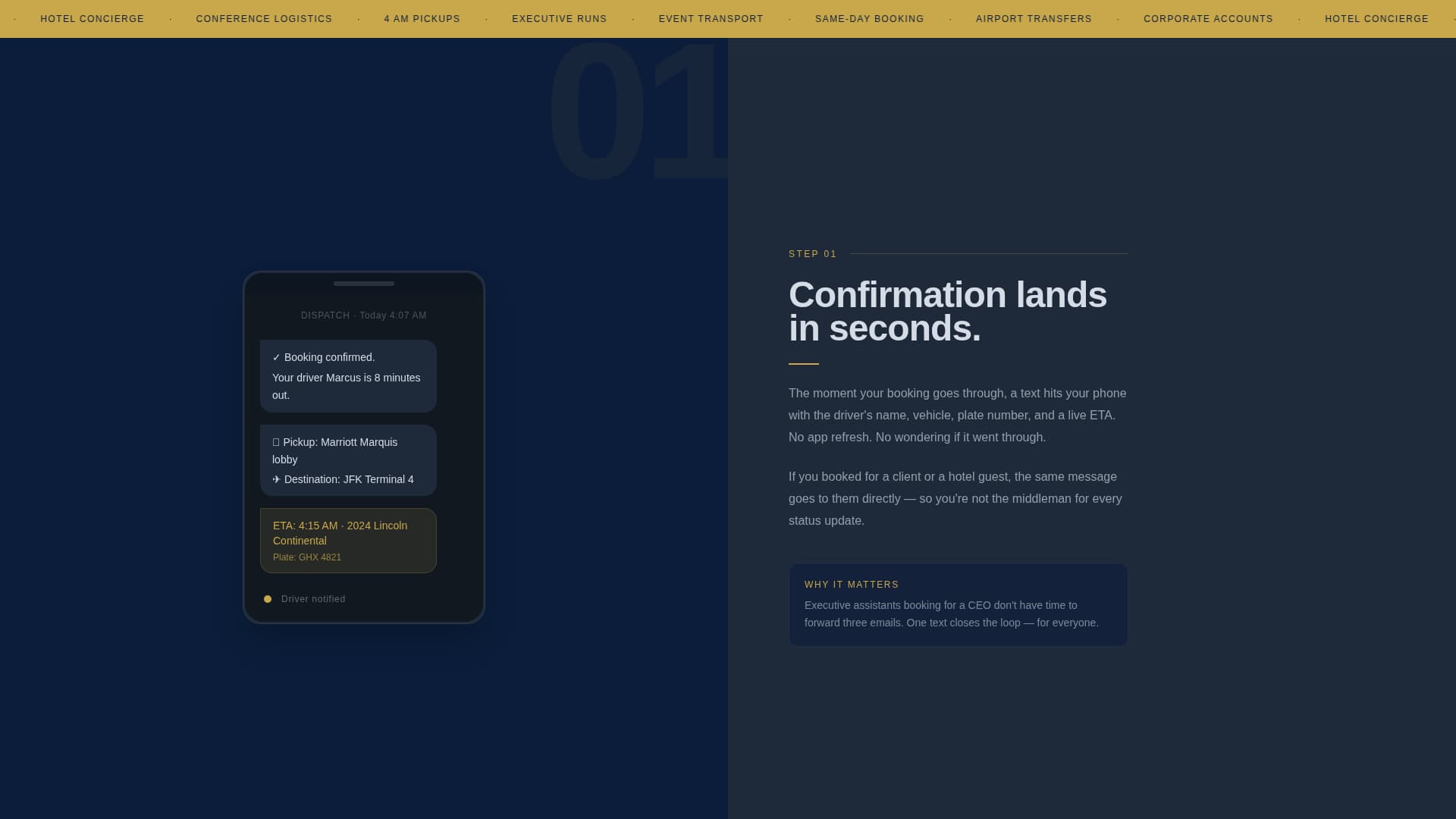Dispatch - Professional Rideshare Landing Page Template