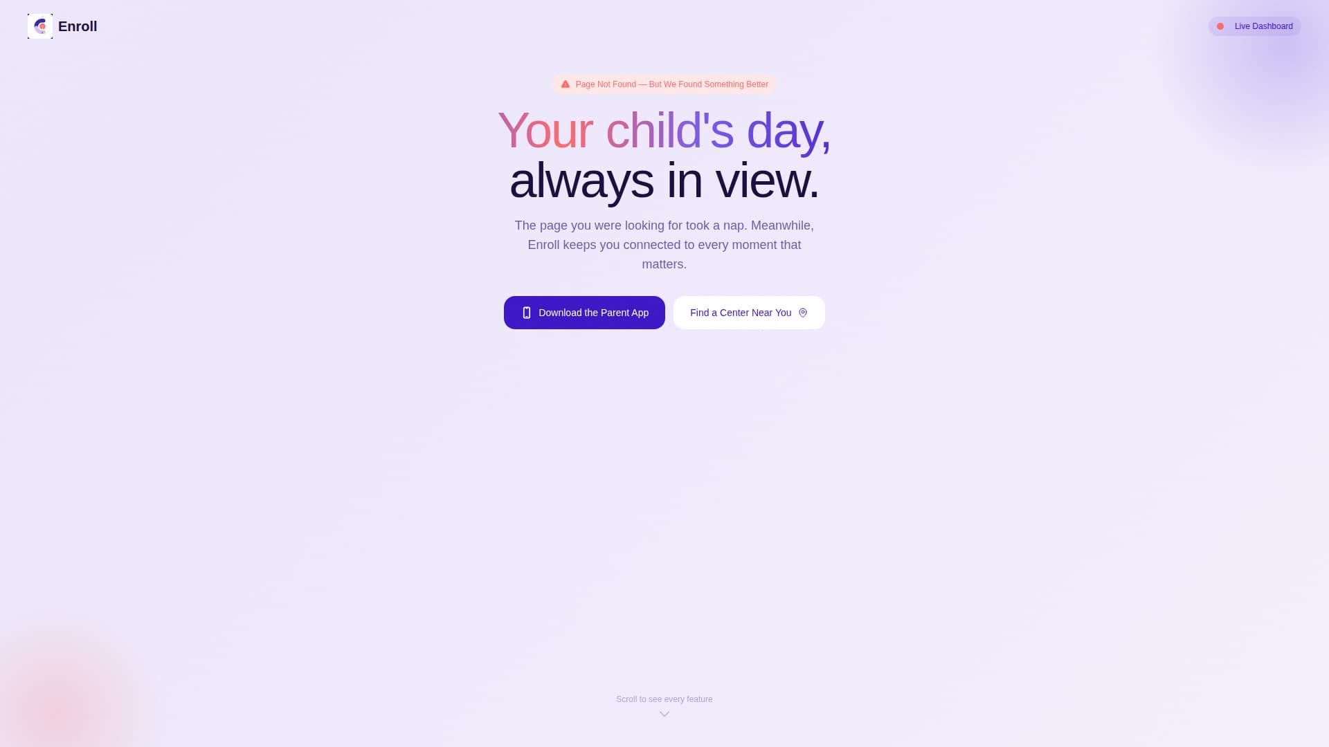 Welcome — Quality Childcare Landing Page Template