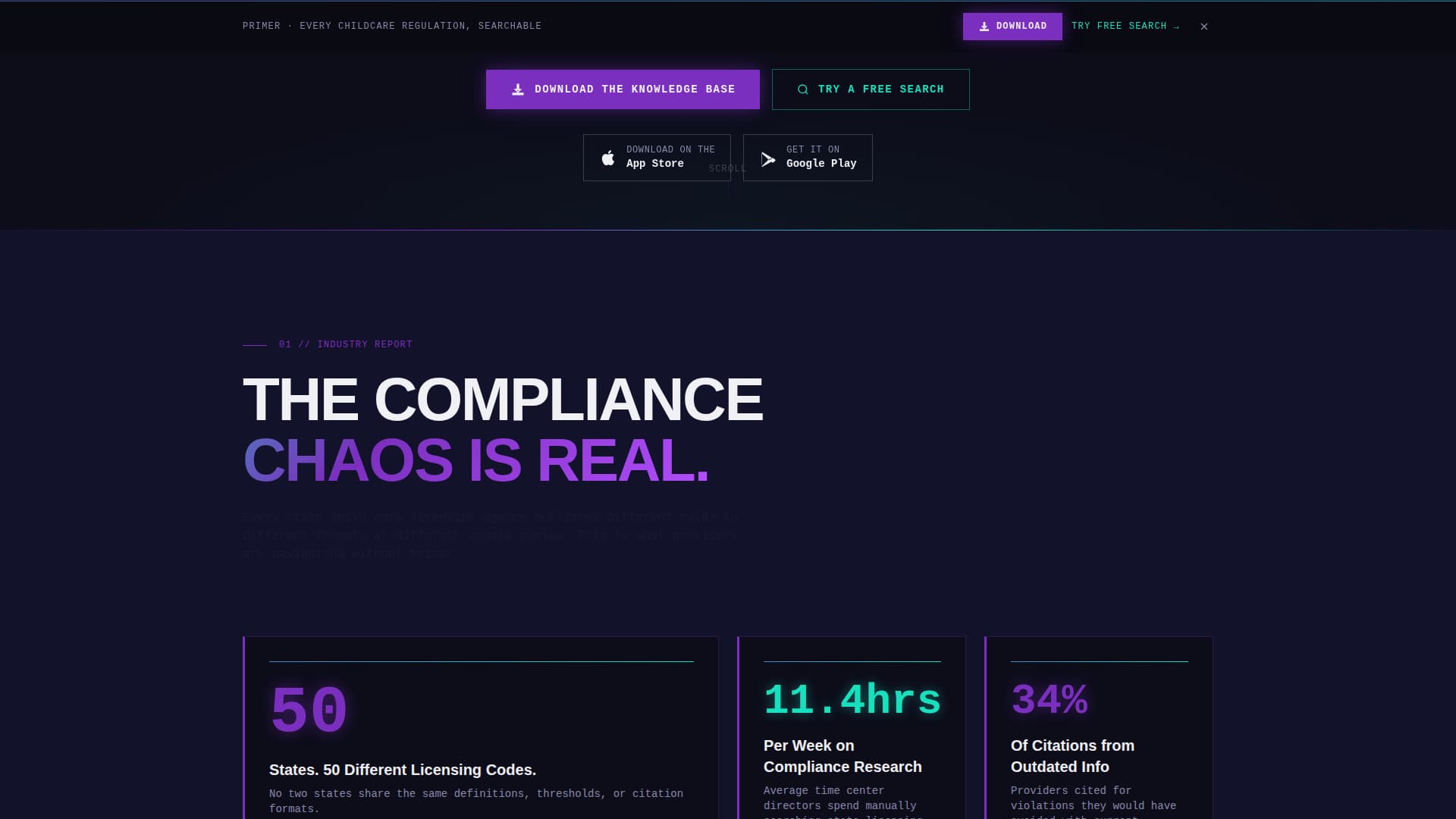 Primer - Powerful Daycare Landing Page Template