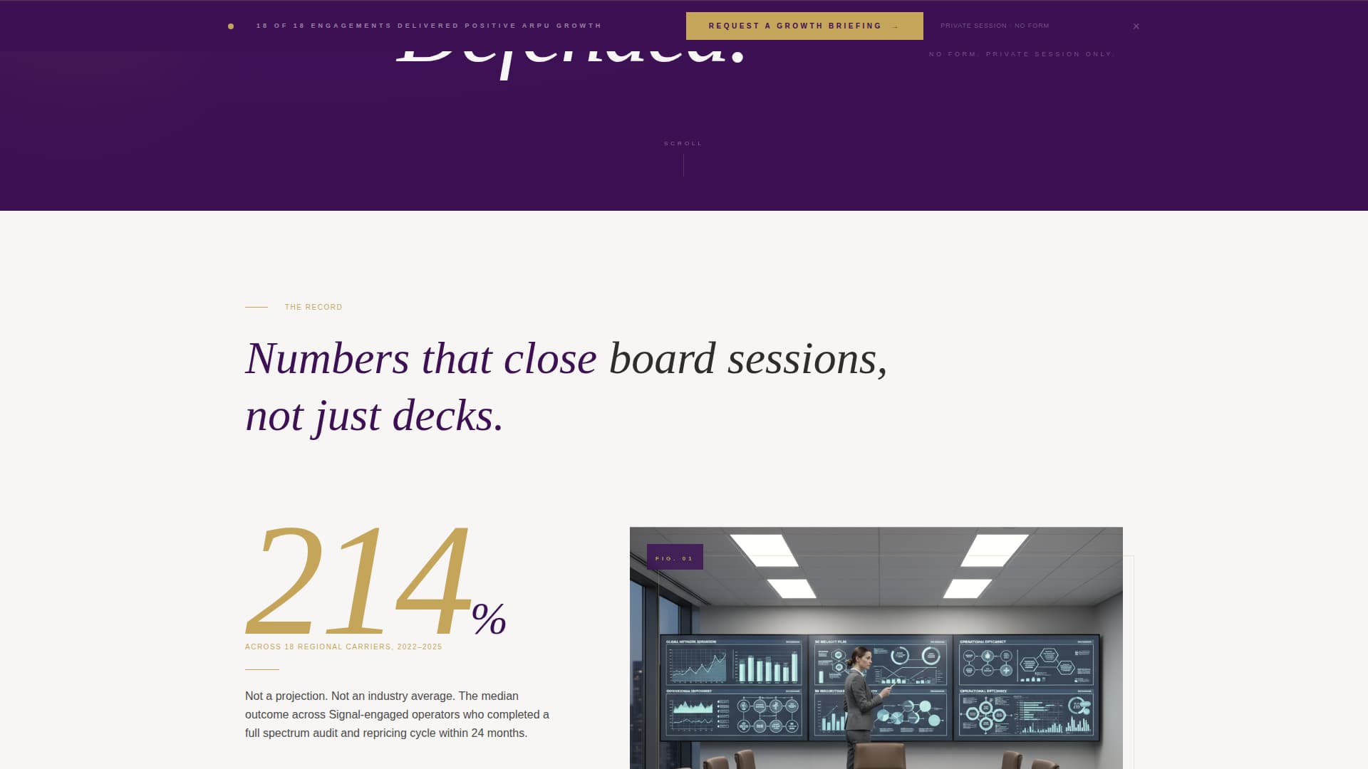 Telecommunications Consulting Booking Website Template