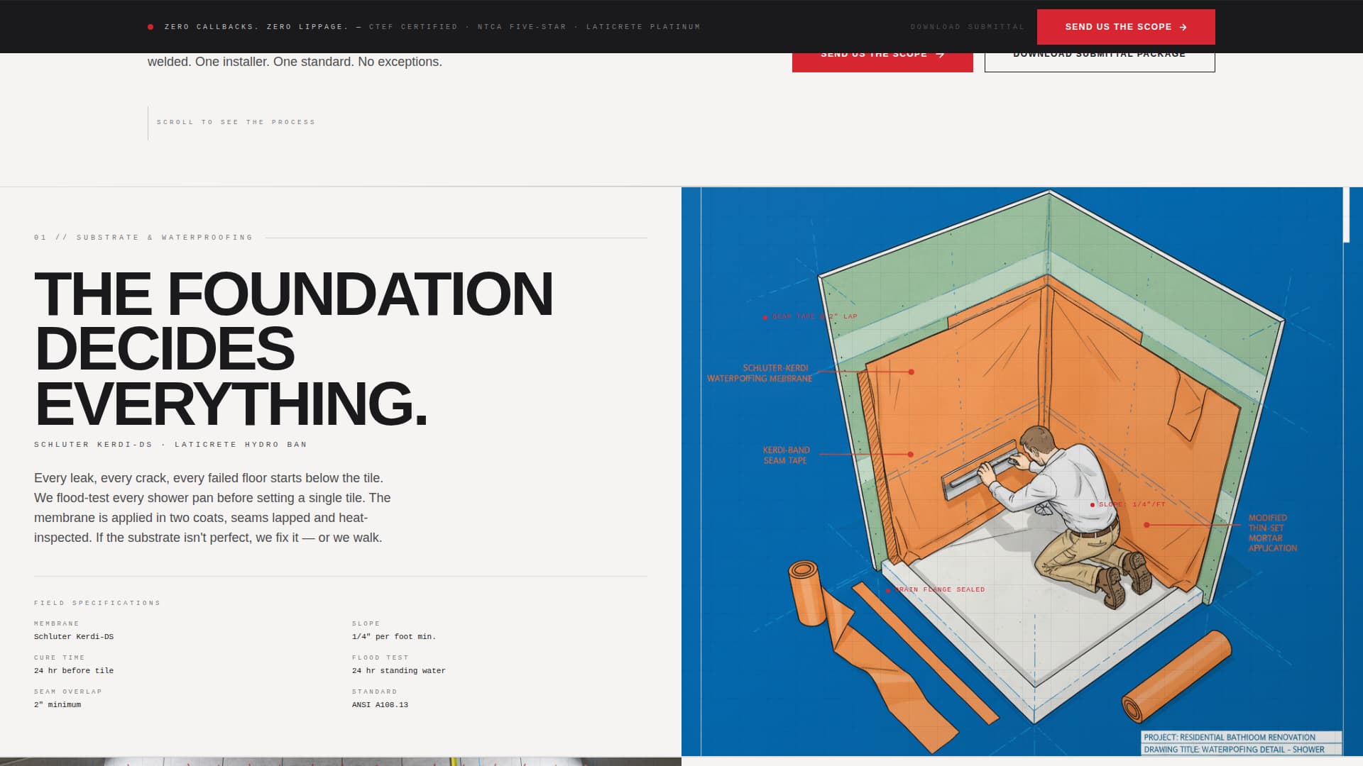 Tile Setter Business Blog Website Template