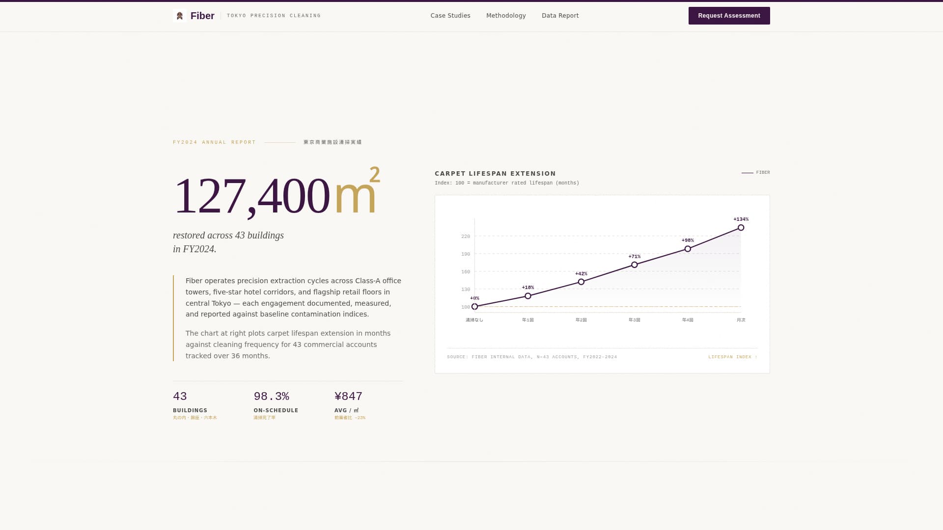 Fiber - Authoritative Carpetcleaning Landing Page Template
