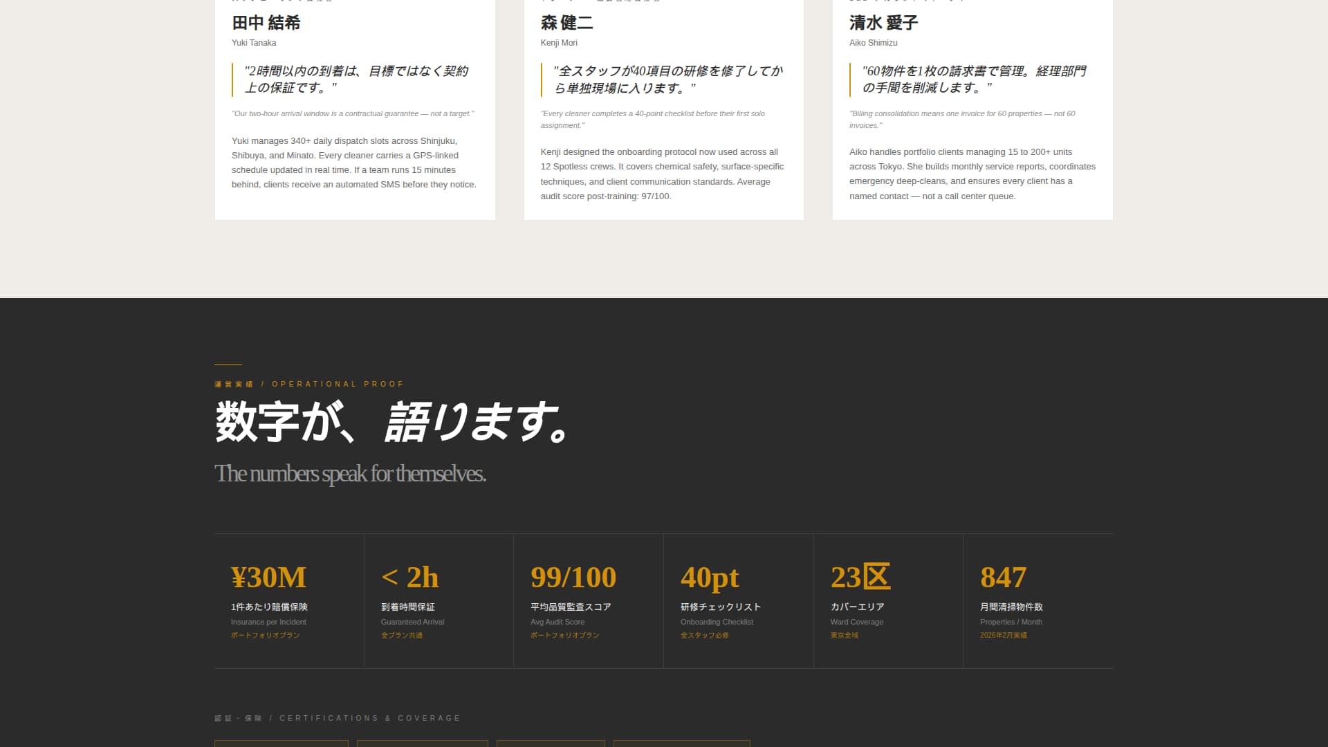 Immaculate — Reliable Commercial Cleaning Landing Page Template