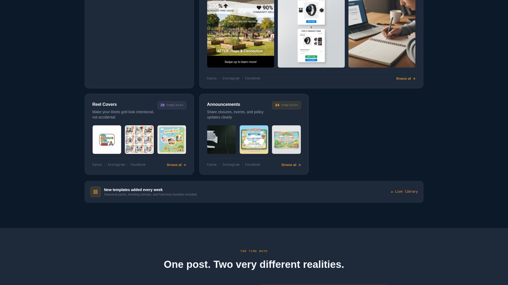 Postable - Scrollstopping Daycare Landing Page Template