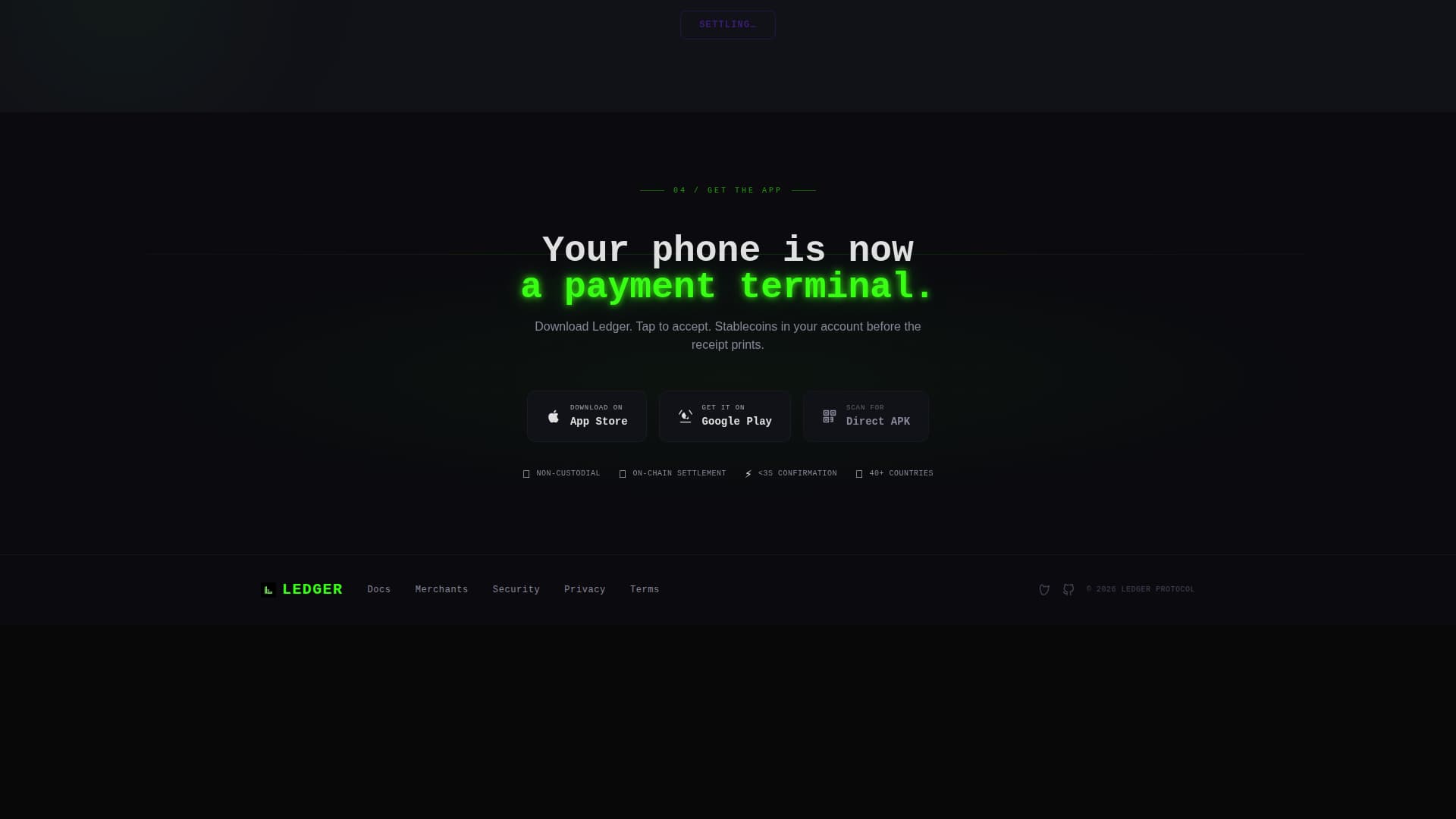 Ledger - Powerful Decentralized PoS Landing Page Template