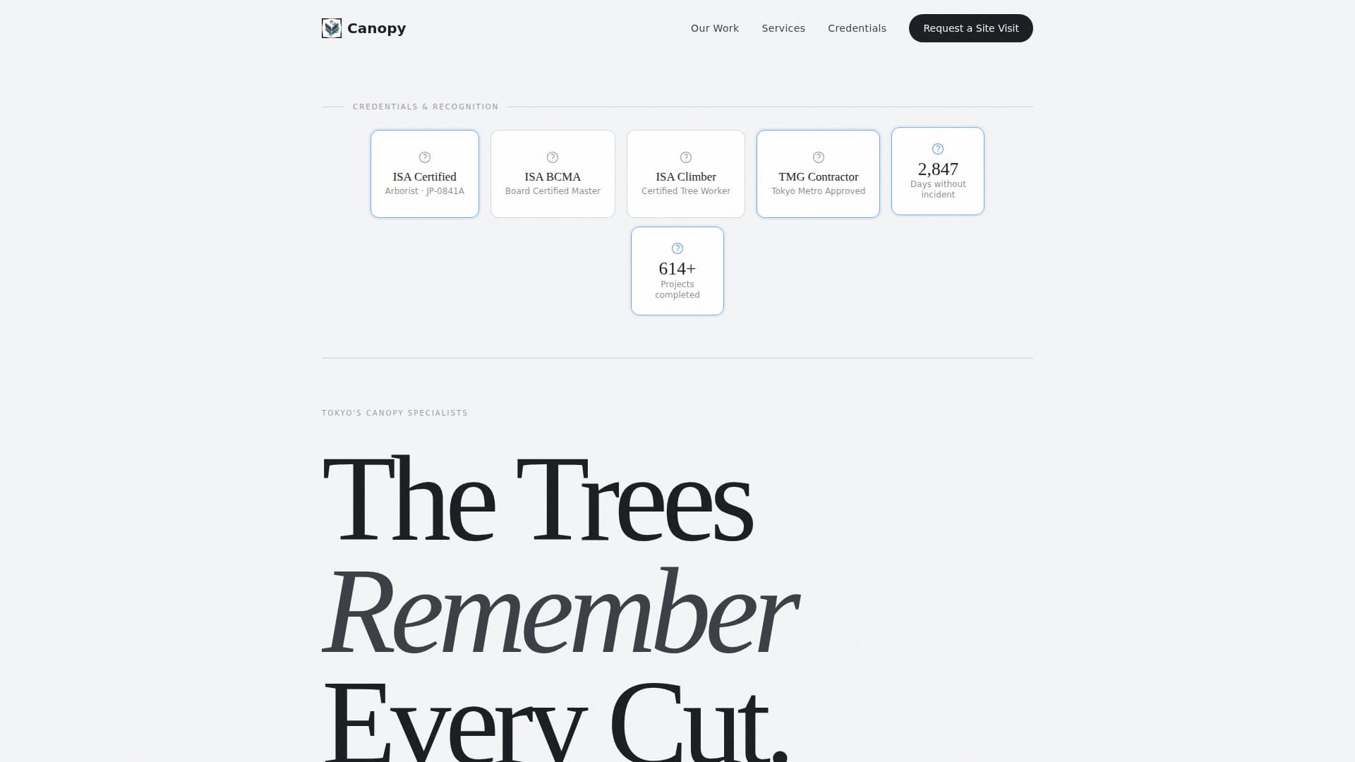 Canopy — Proven Woodland Management Landing Page Template