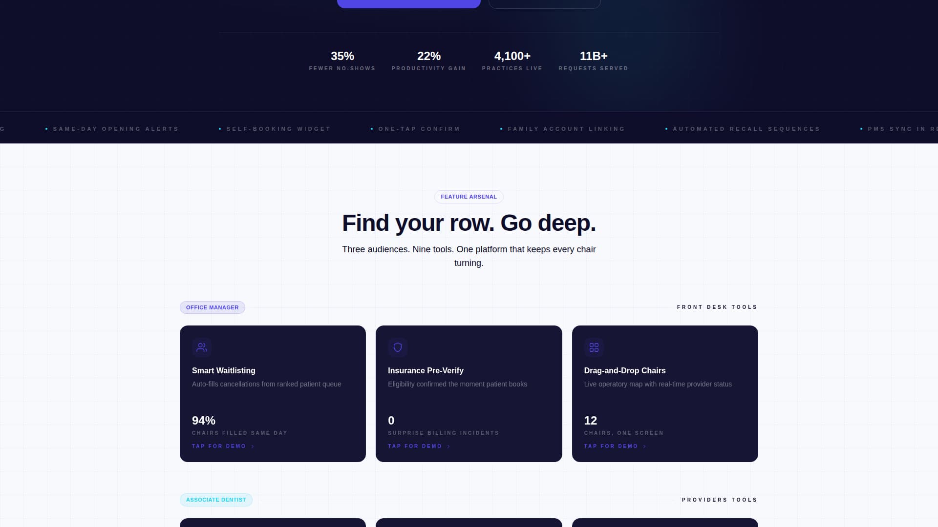 Schedule - Powerful Dental Landing Page Template