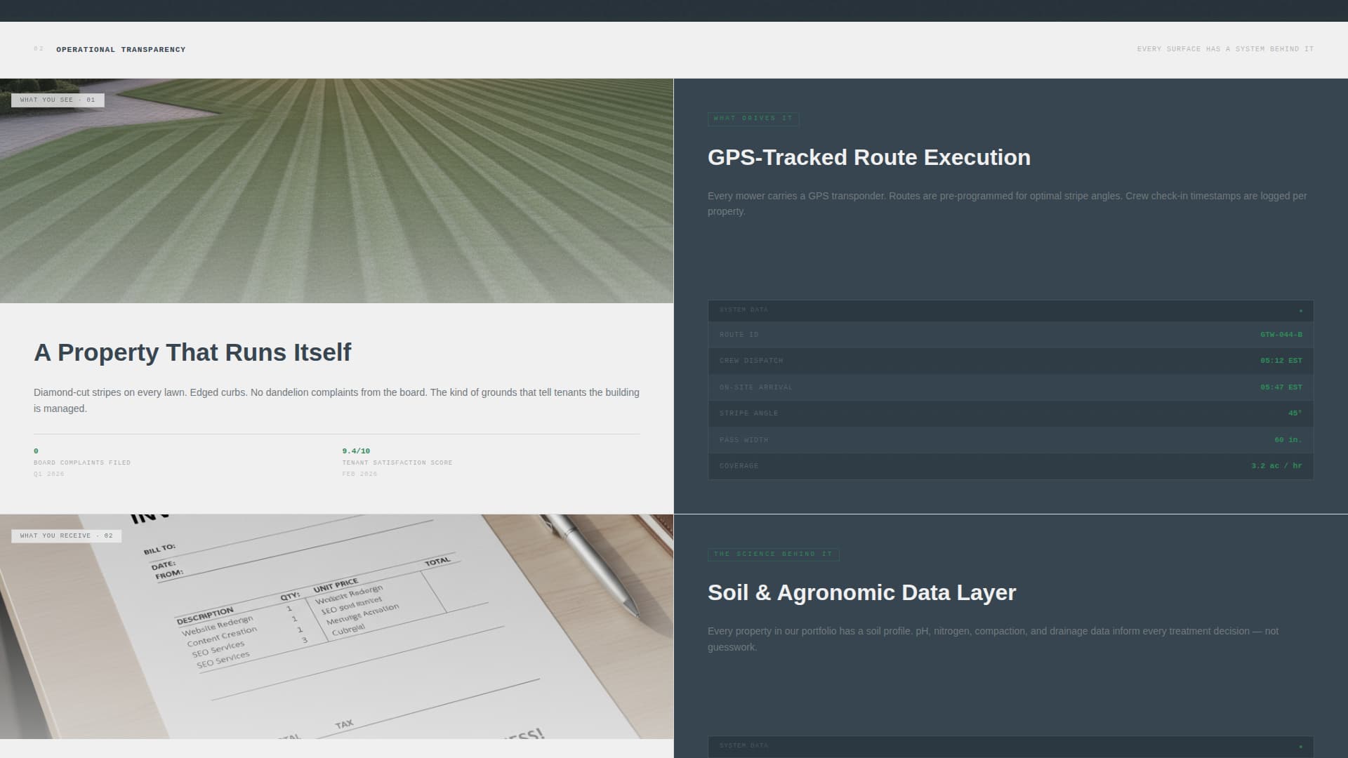 Turf - Precision Commercial Landing Page Template