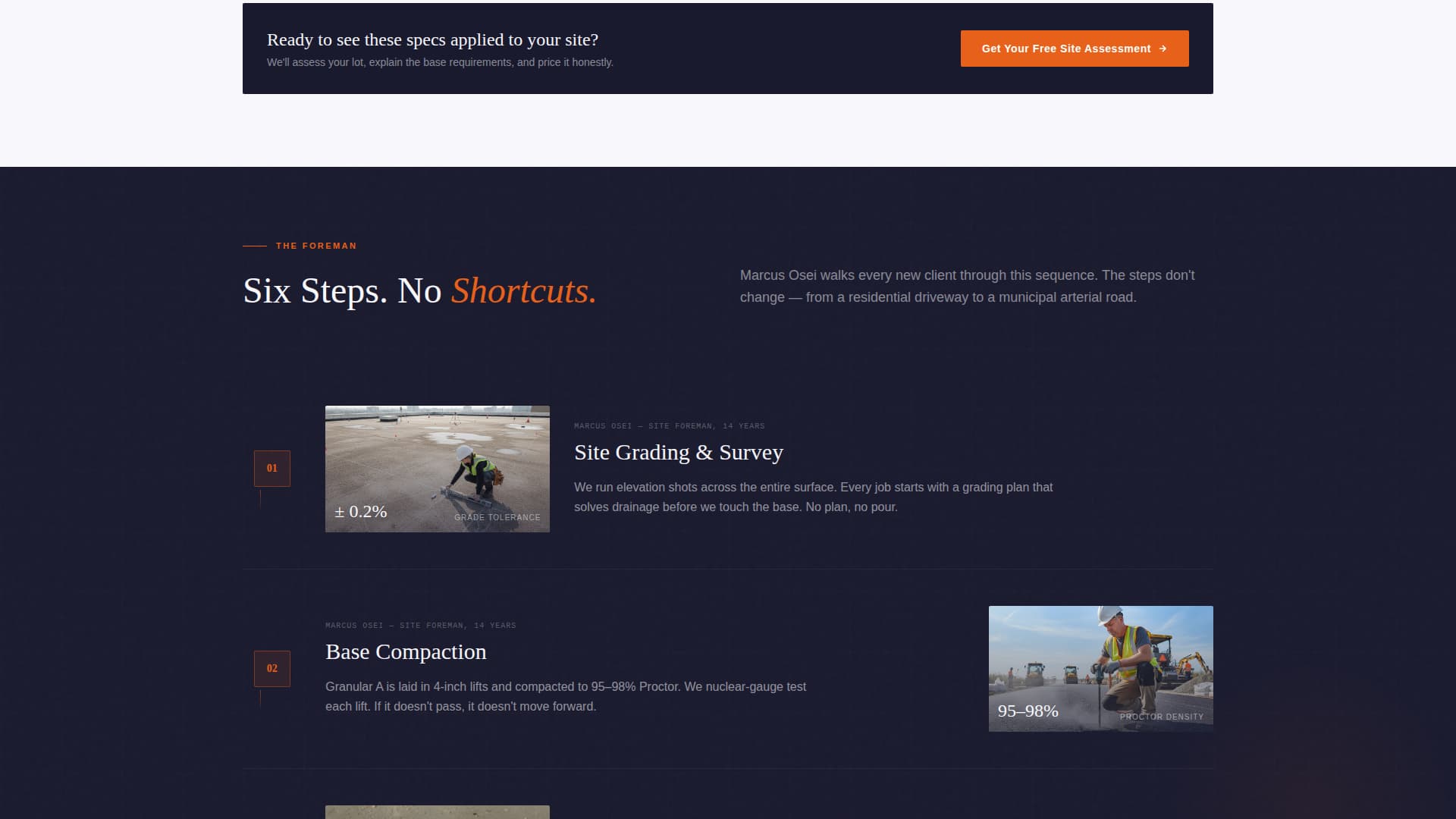 Asphalt — Expert Driveway Paving Landing Page Template