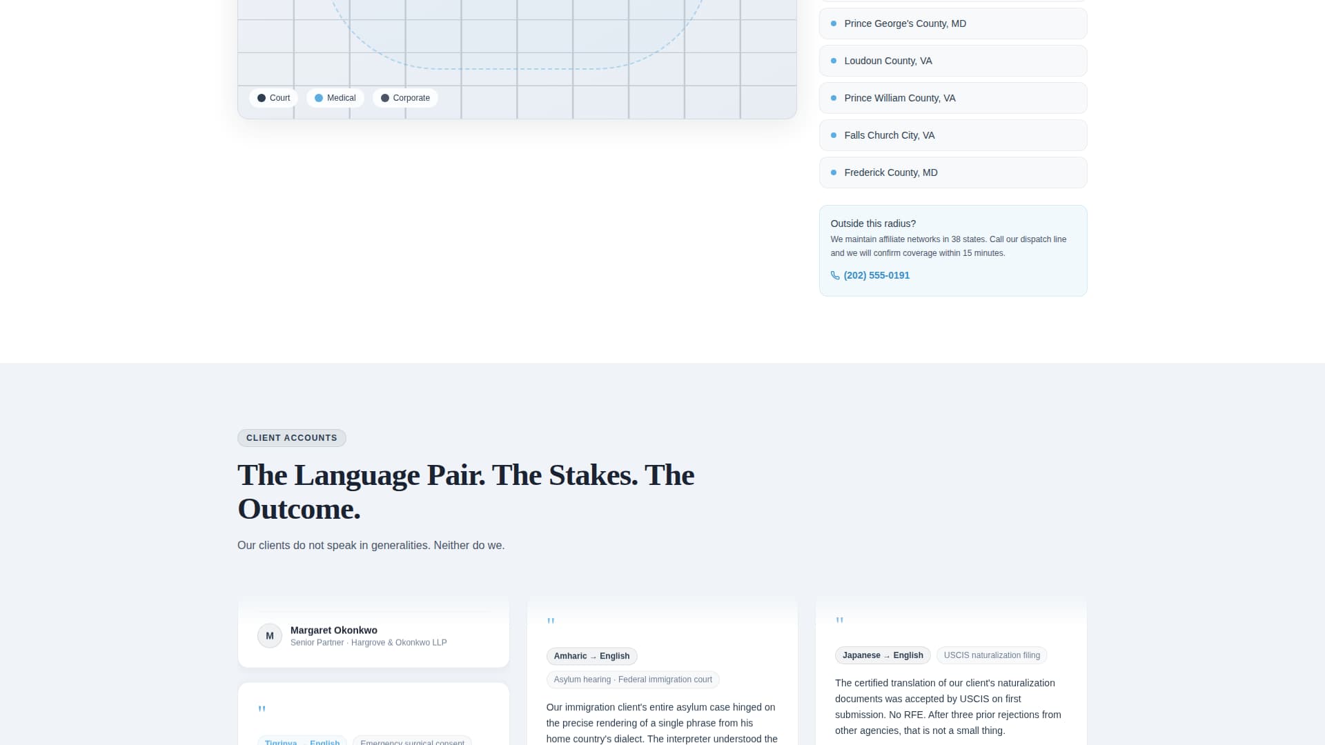 Translator & Interpreter Professional Website Template