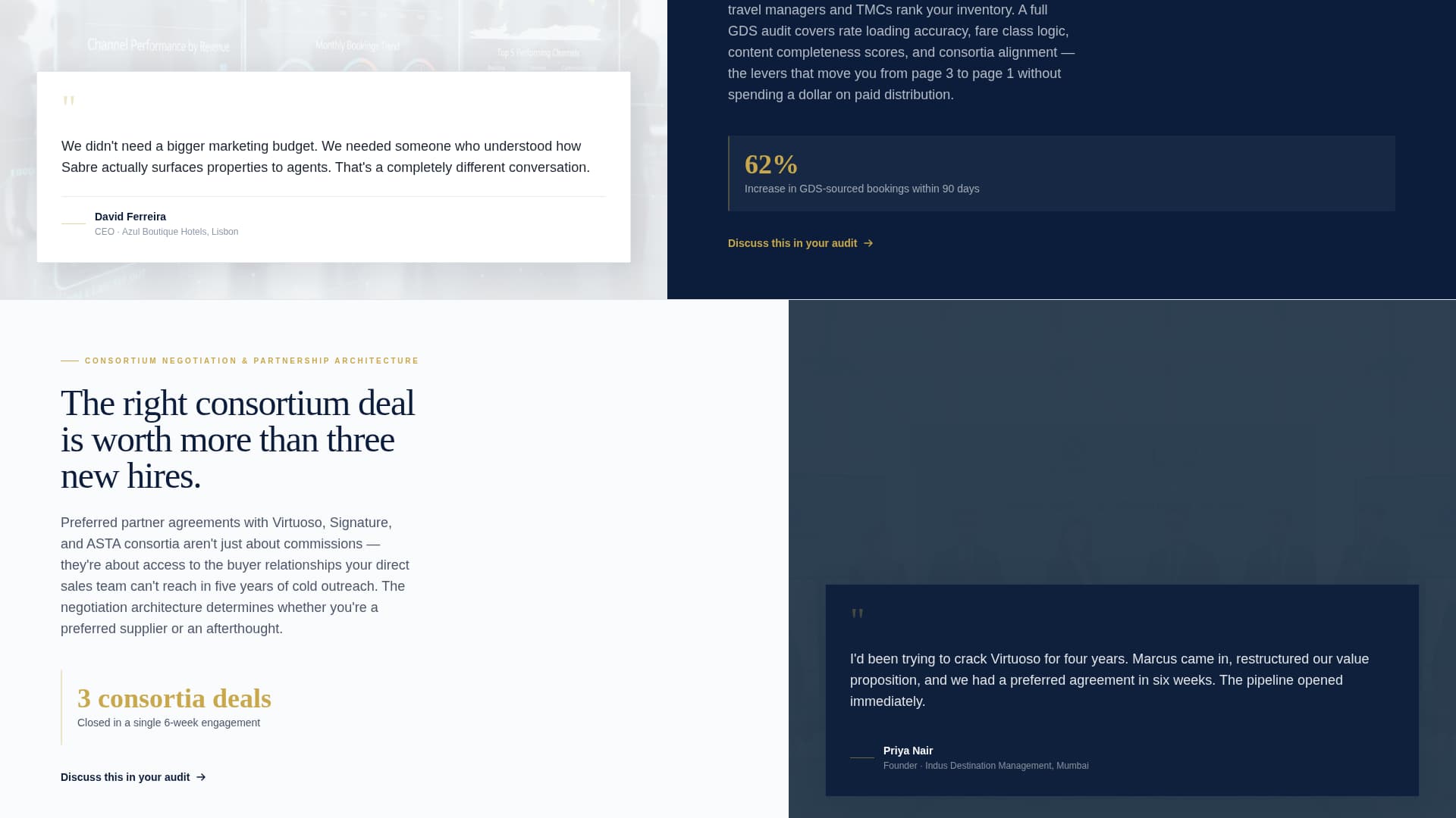 Travel Consulting Specialist Booking Website Template