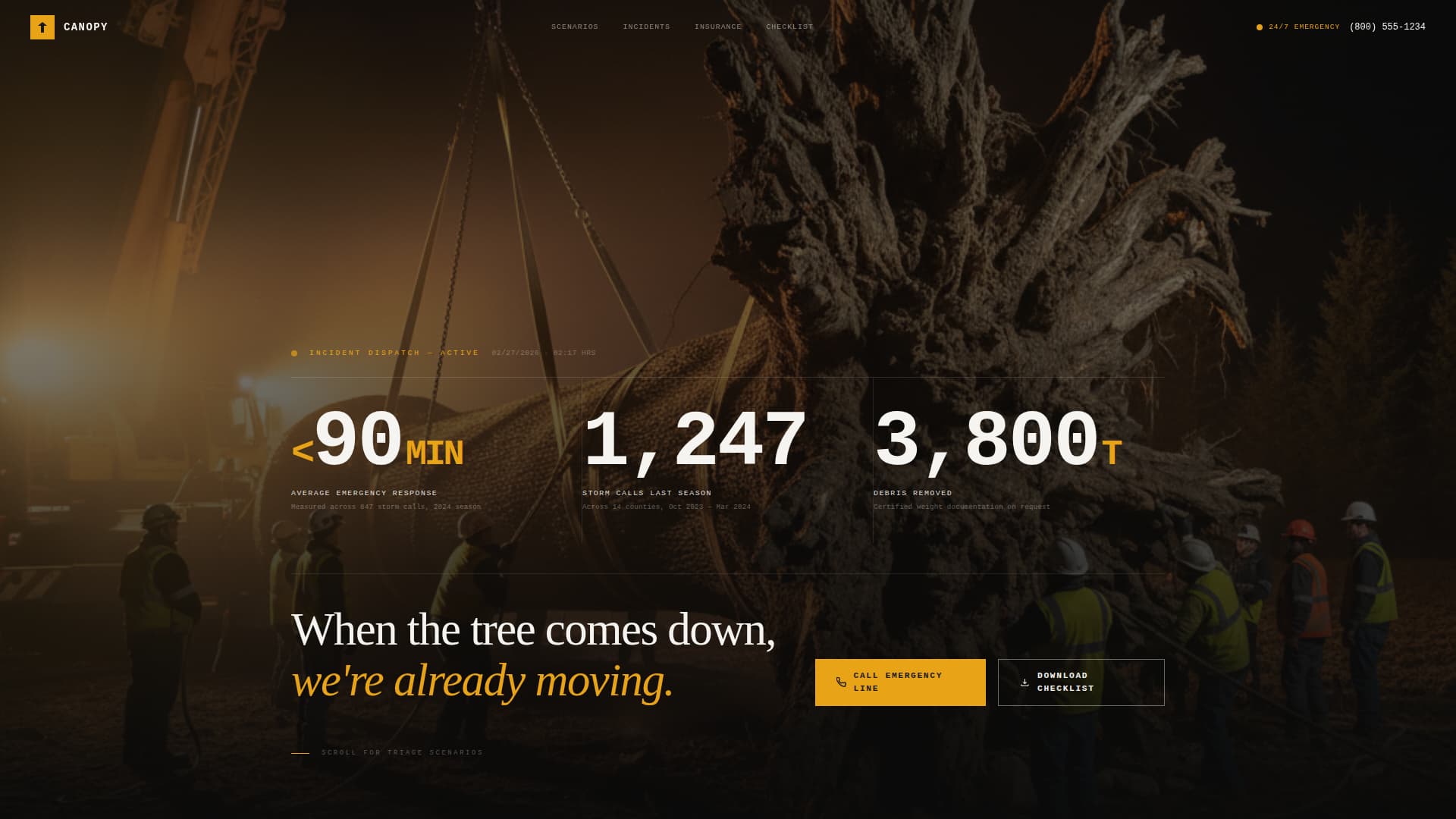 Tree Service Marketing Professional Website Template