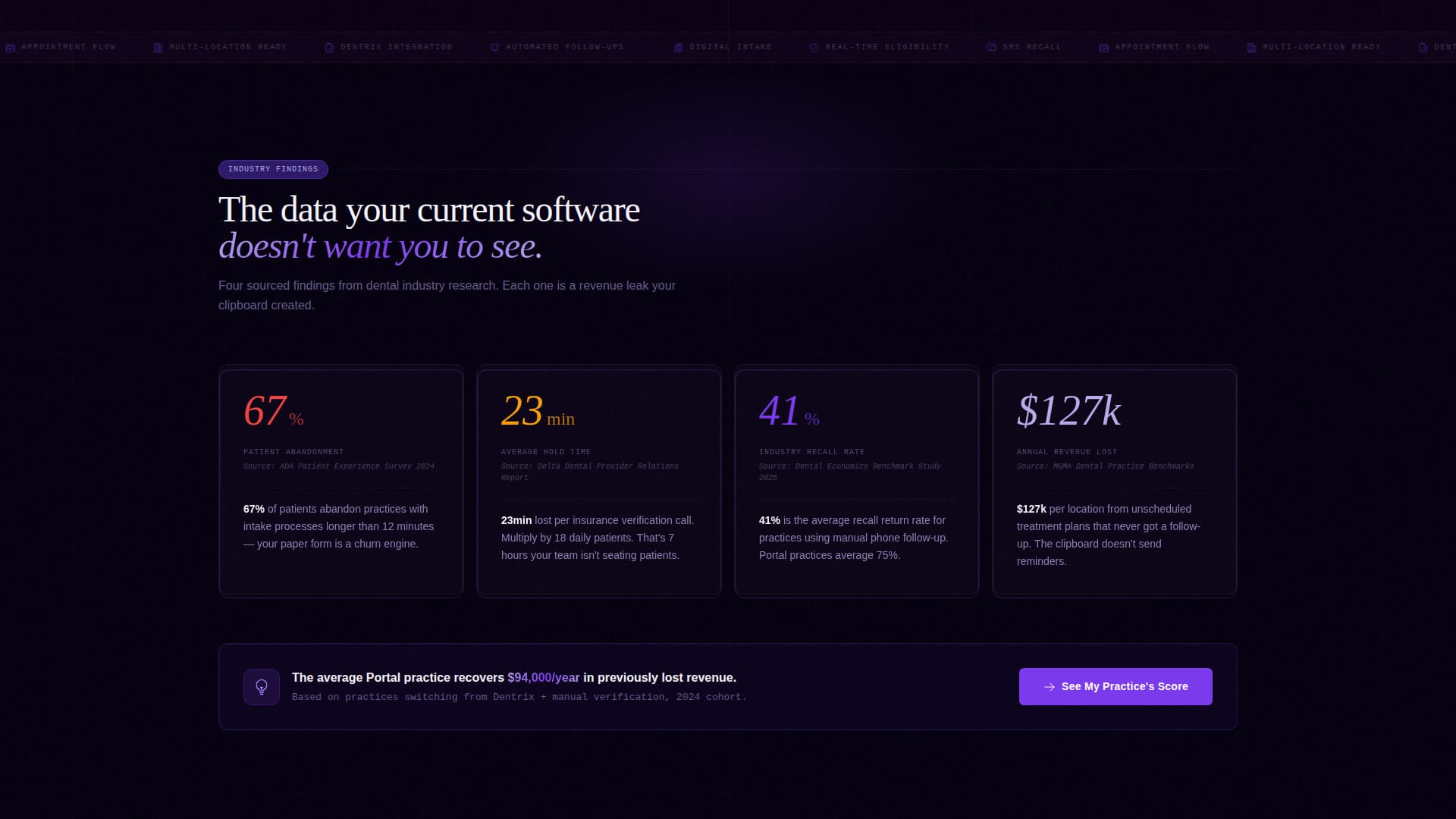 Portal - Powerful Dental Landing Page Template