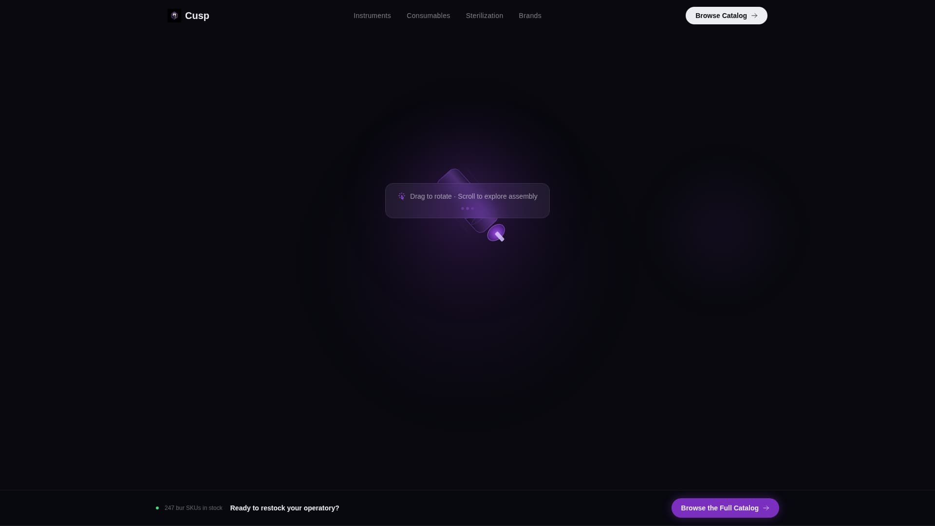 Cusp - Precision Dental Landing Page Template