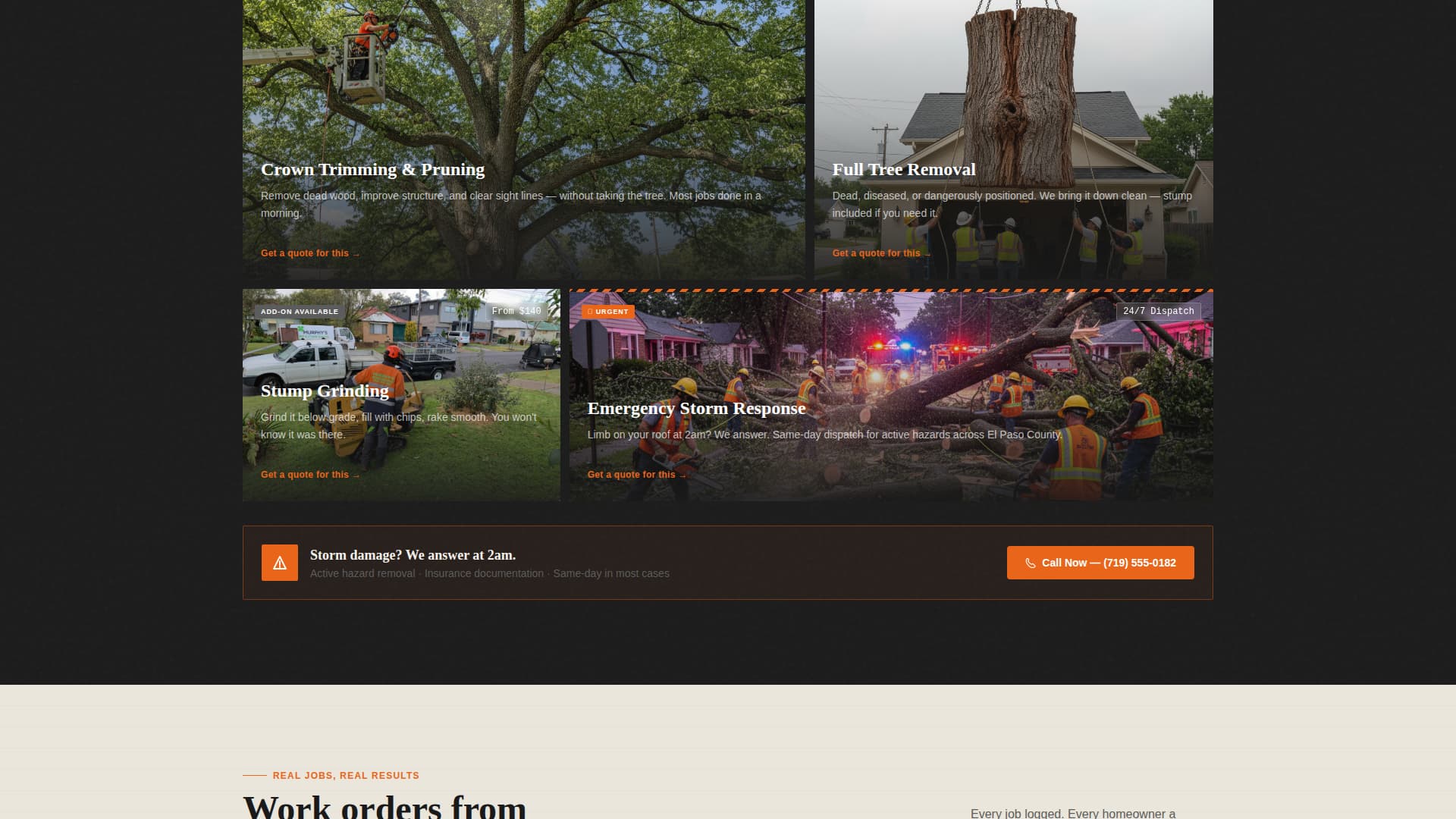 Canopy — Certified Woodland Specialist Landing Page Template