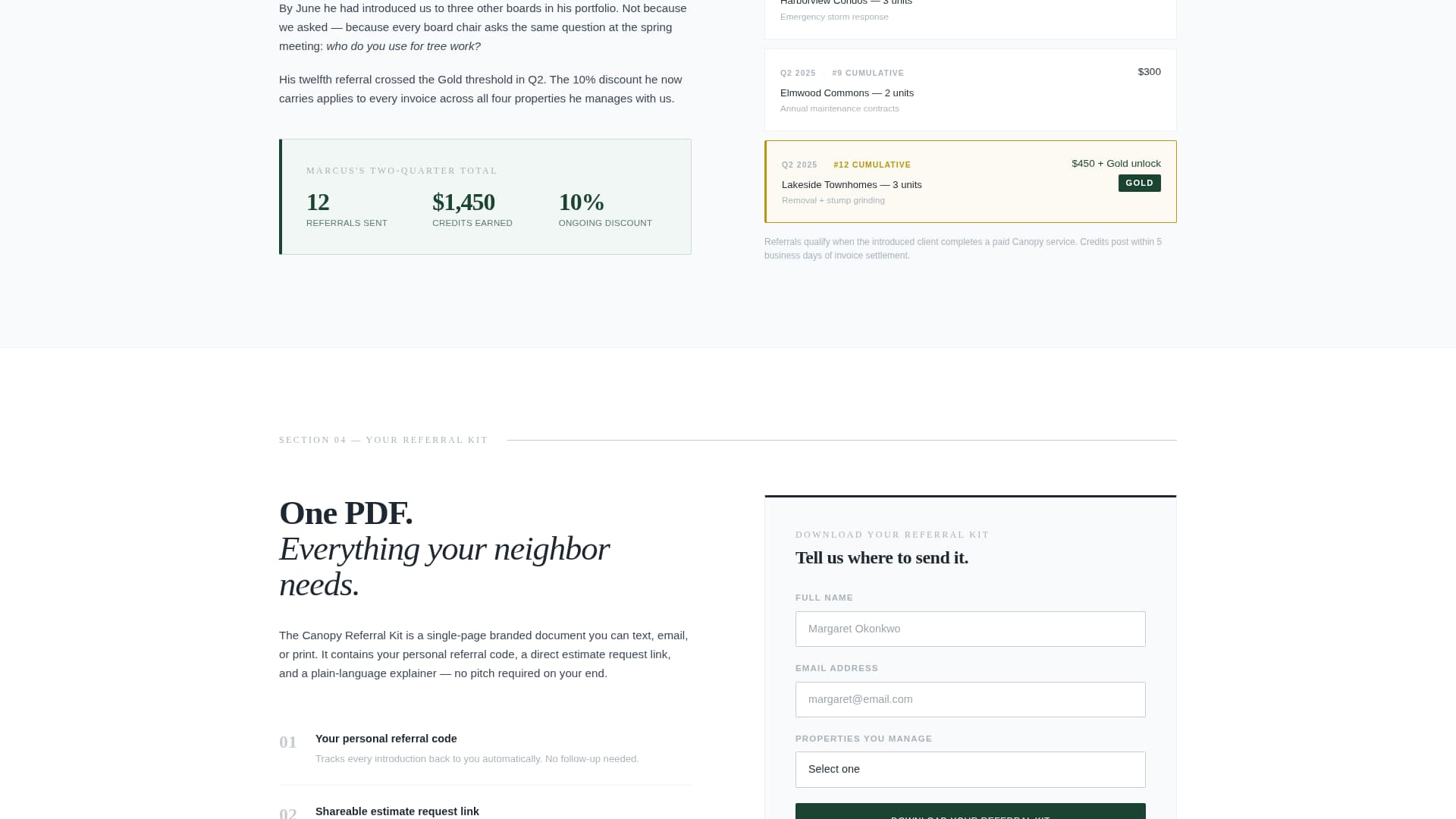 Canopy — Certified Tree Surgery Landing Page Template