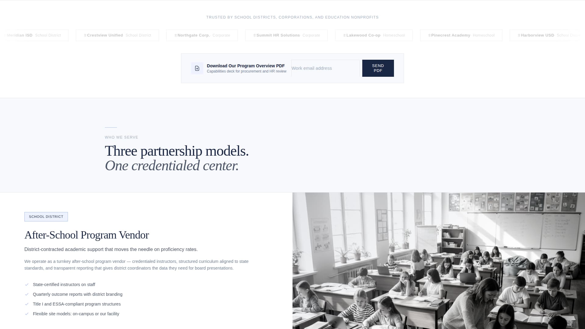 Tutoring Center Marketing Directory Website Template