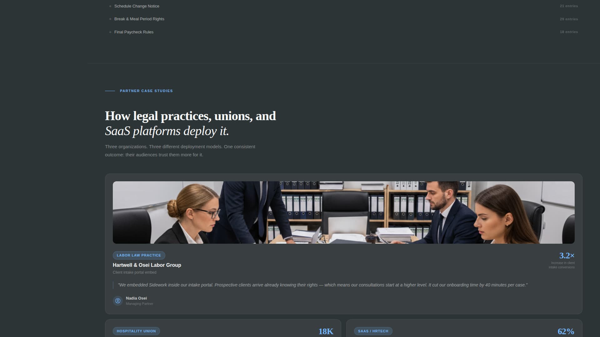 Waiter & Server Privacy Policy Website Template