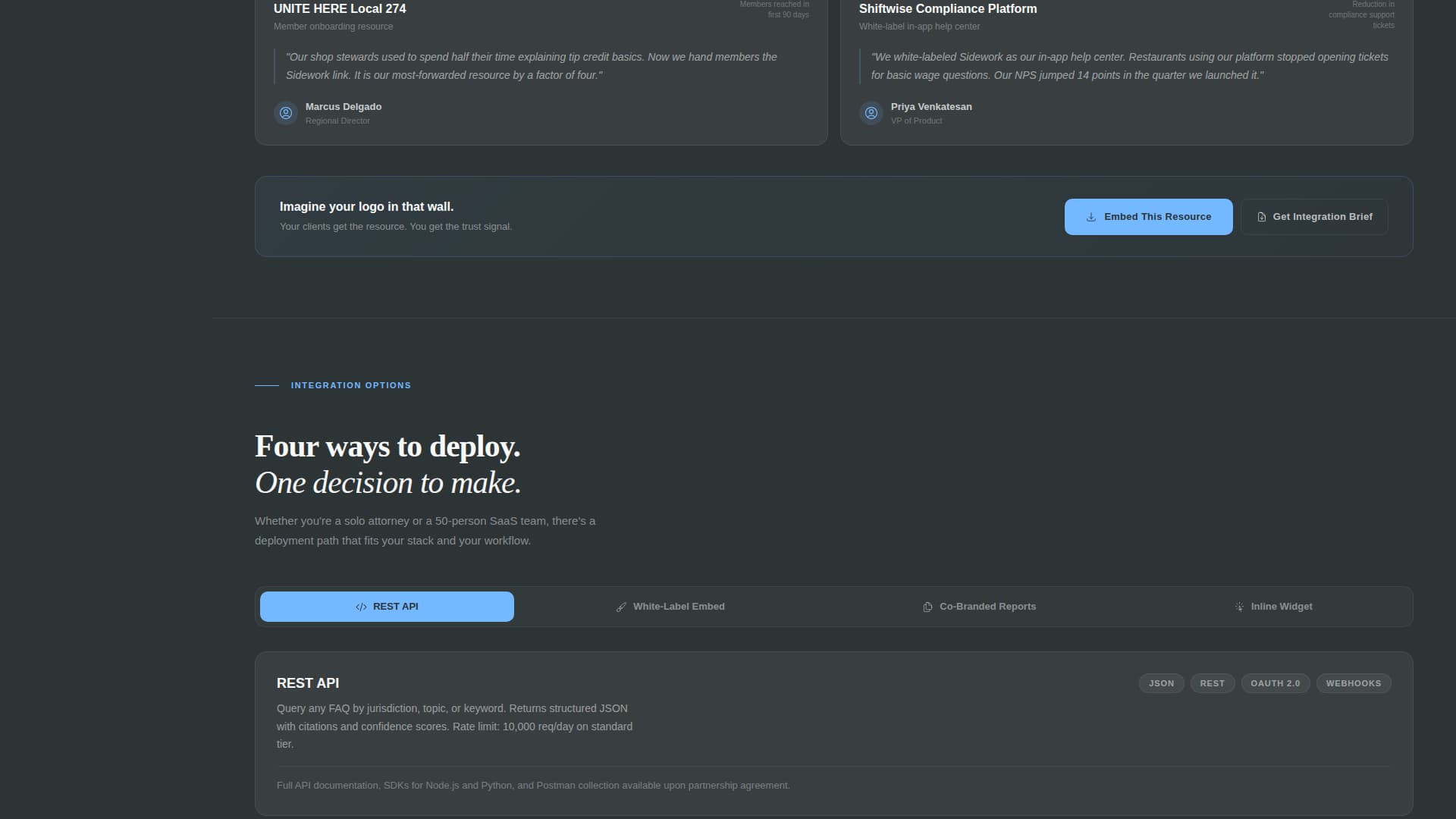 Waiter & Server Privacy Policy Website Template