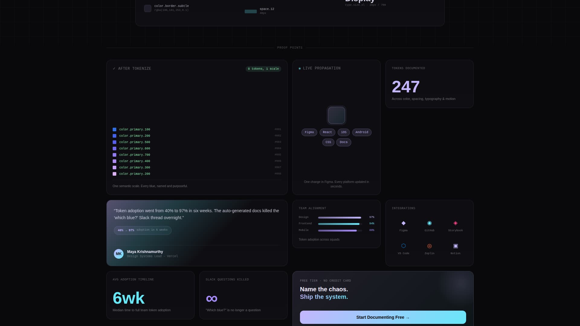 Tokenize - Unified Designtoken Landing Page Template