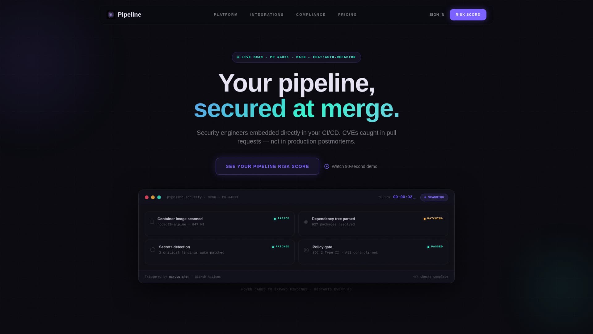 Pipeline - Powerful DevSecOps Landing Page Template