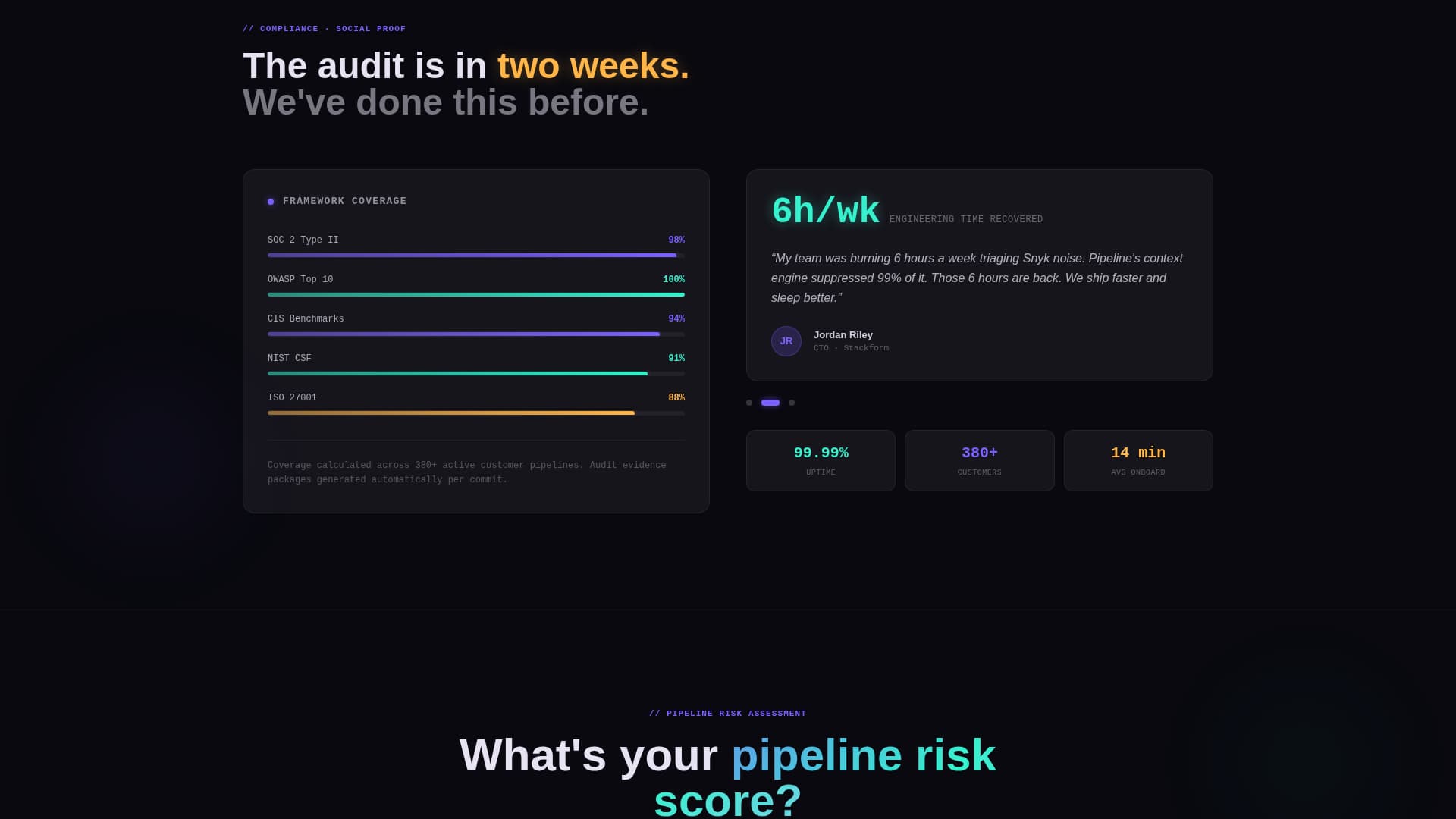 Pipeline - Powerful DevSecOps Landing Page Template