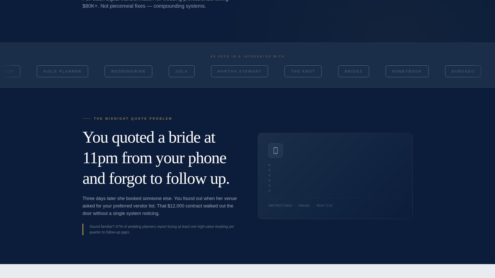 Wedding Consulting Specialist Professional Website Template