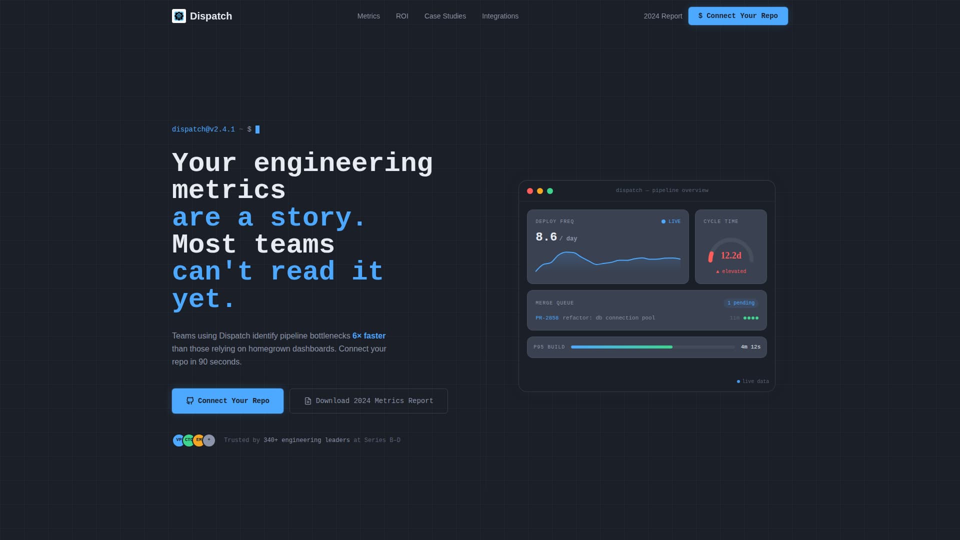 Dispatch - Powerful Devtools Landing Page Template