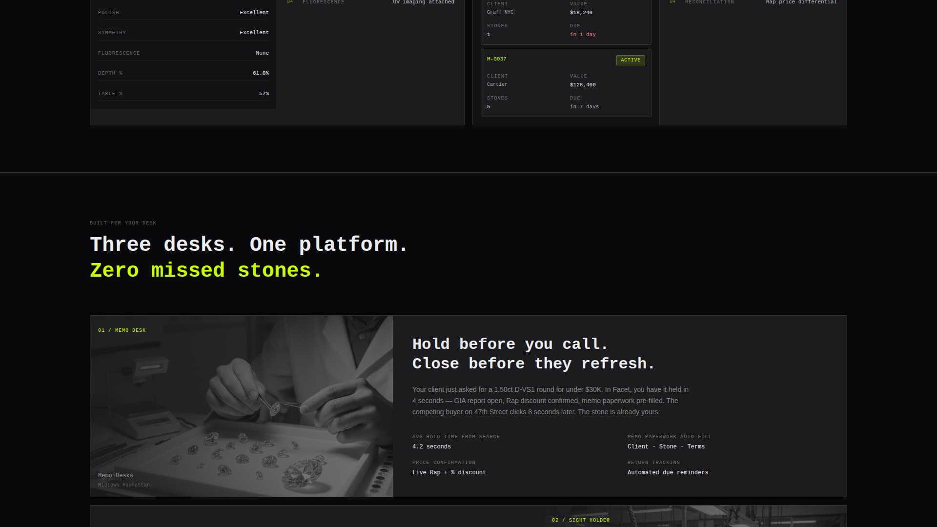 Gem — Luxury Diamond Landing Page Template