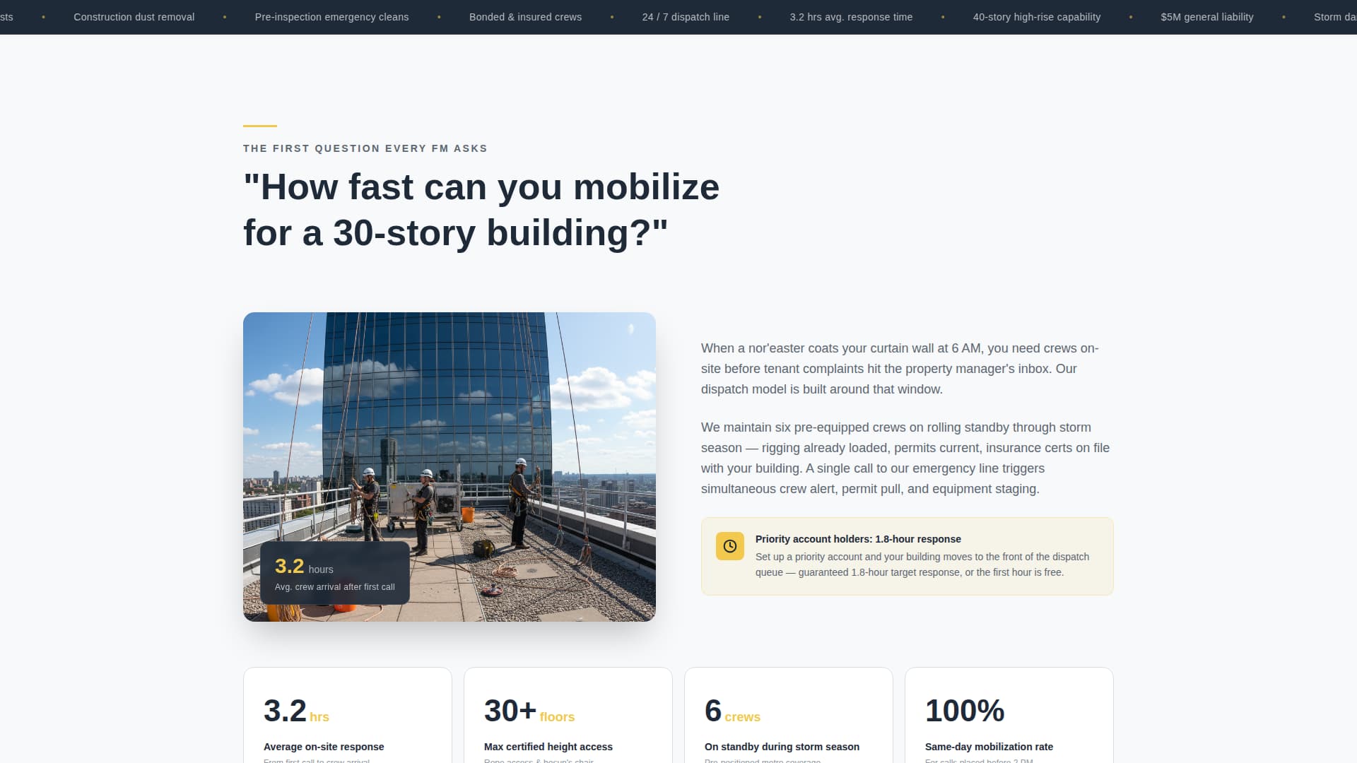 Window Cleaner Marketing Specialist Blog Website Template