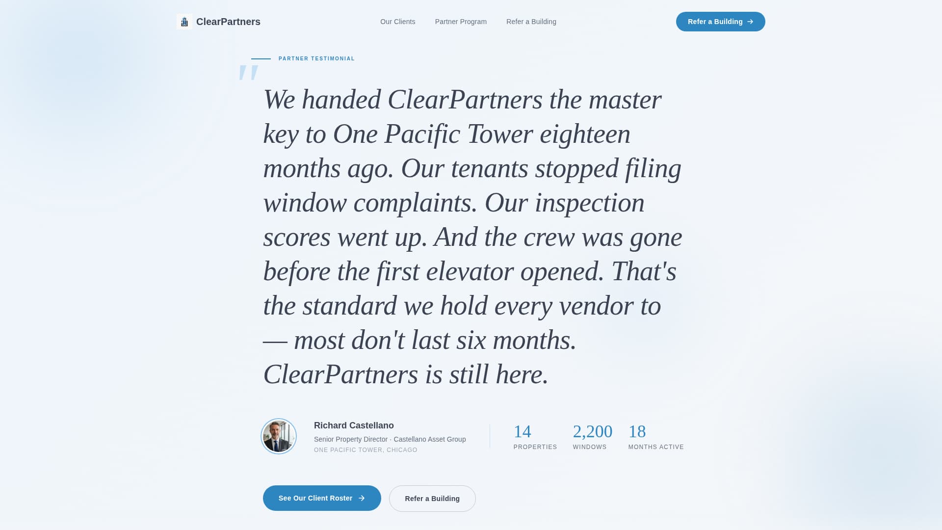 Window Cleaner Marketing Reviews Website Template