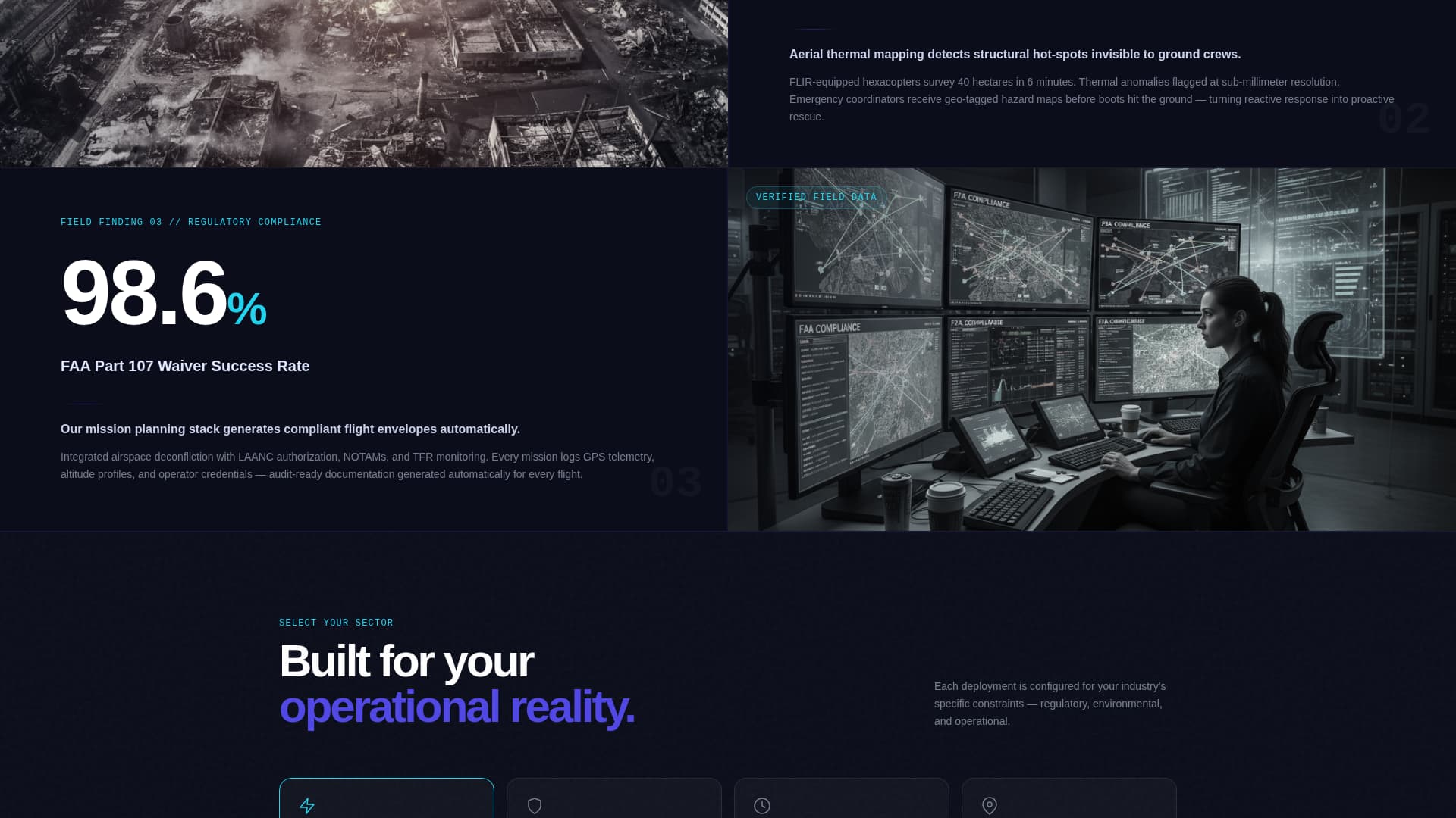 Swarm - Autonomous Robotics Landing Page Template