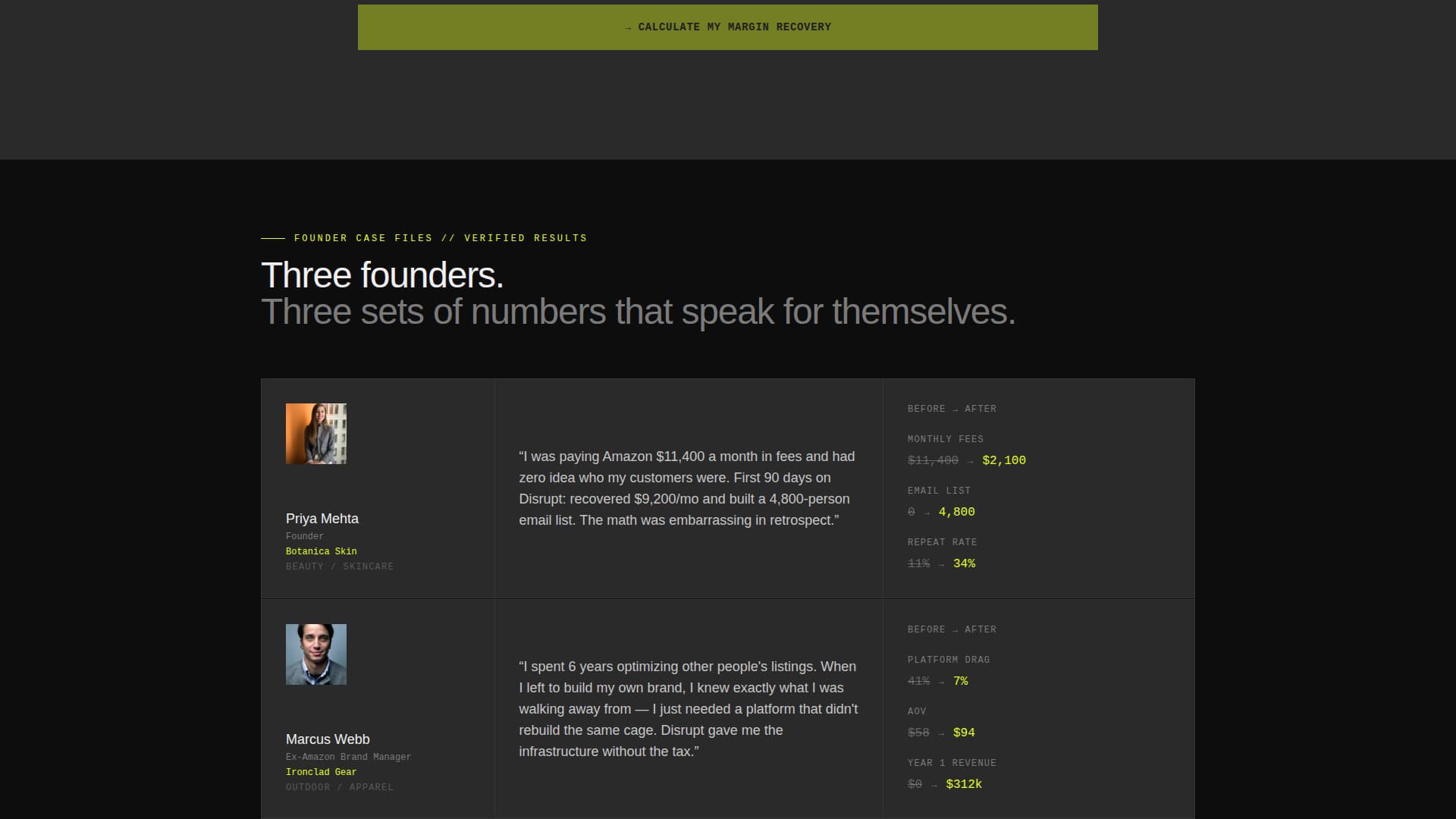 Disrupt - Bold D2C Landing Page Template