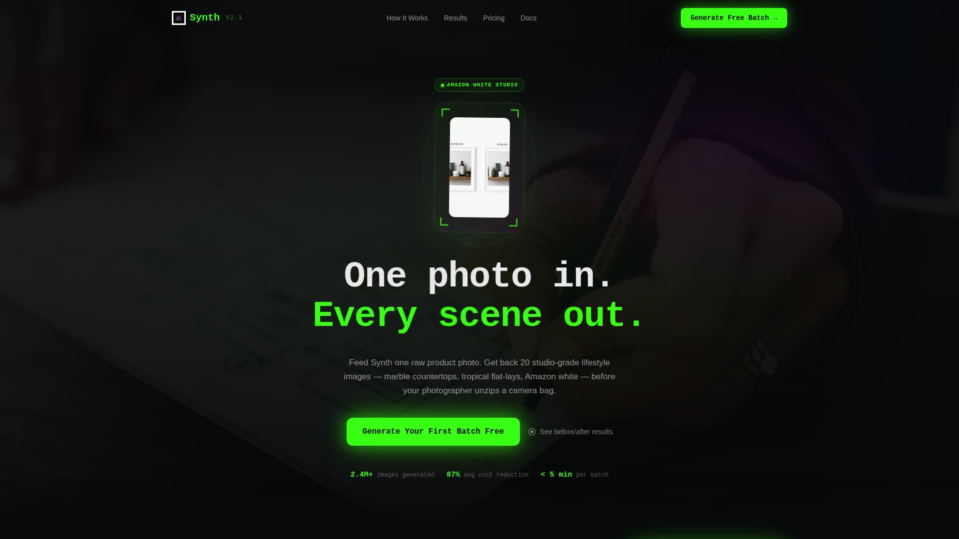 Synth - Powerful Ecommerce Landing Page Template
