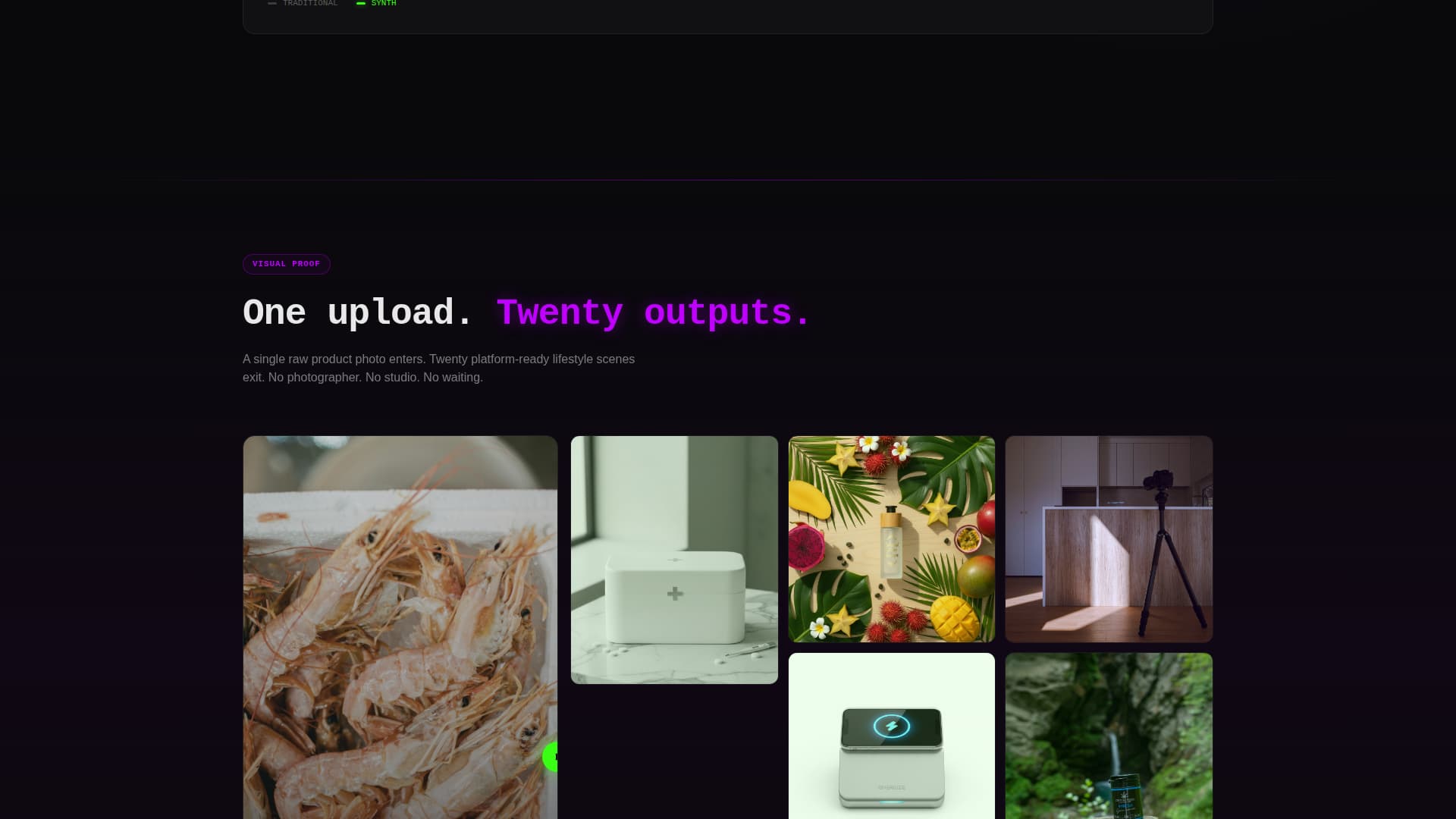 Synth - Powerful Ecommerce Landing Page Template